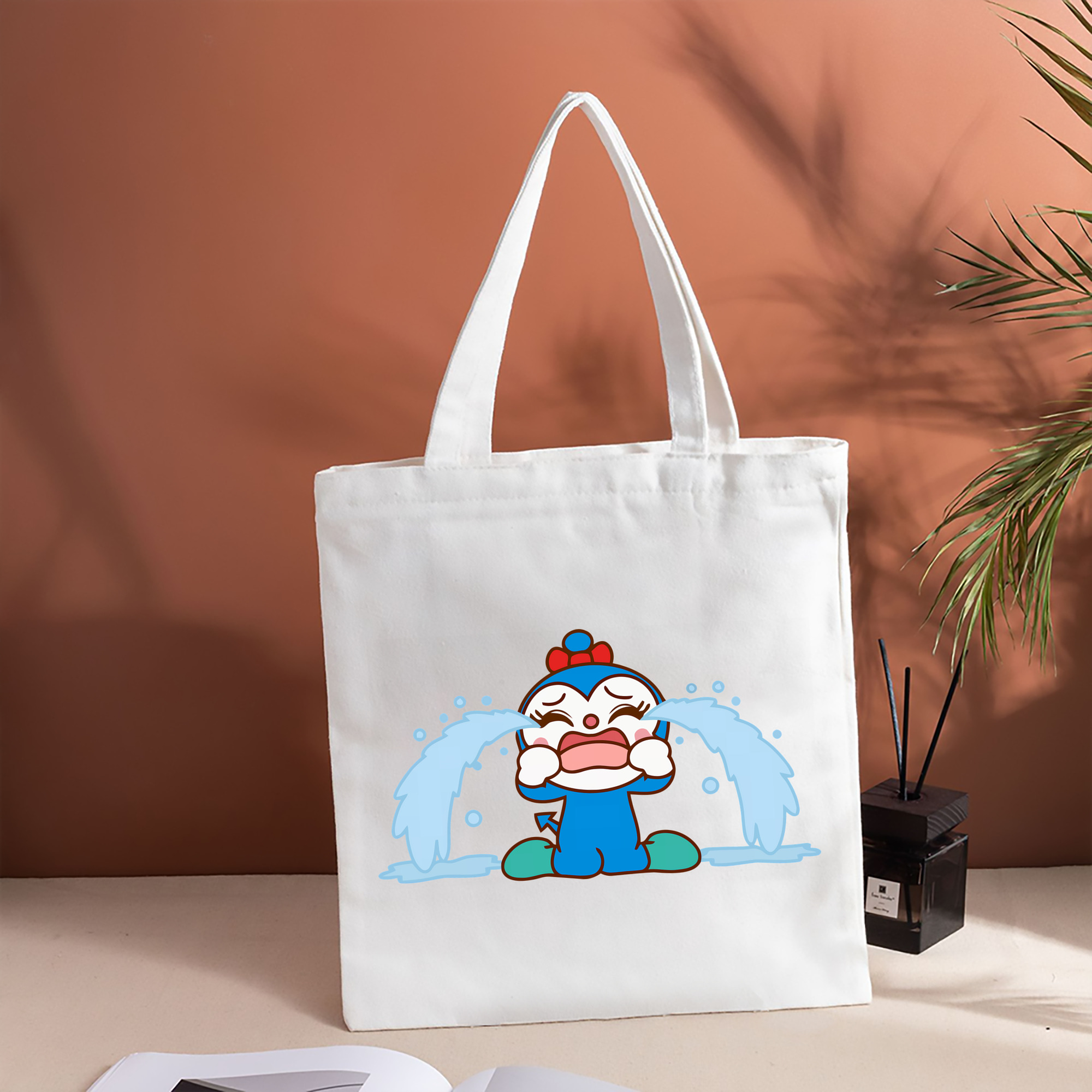 アンパンマン Anpanman 縦型キャンバス生地手提げバッグ　トートバッグ