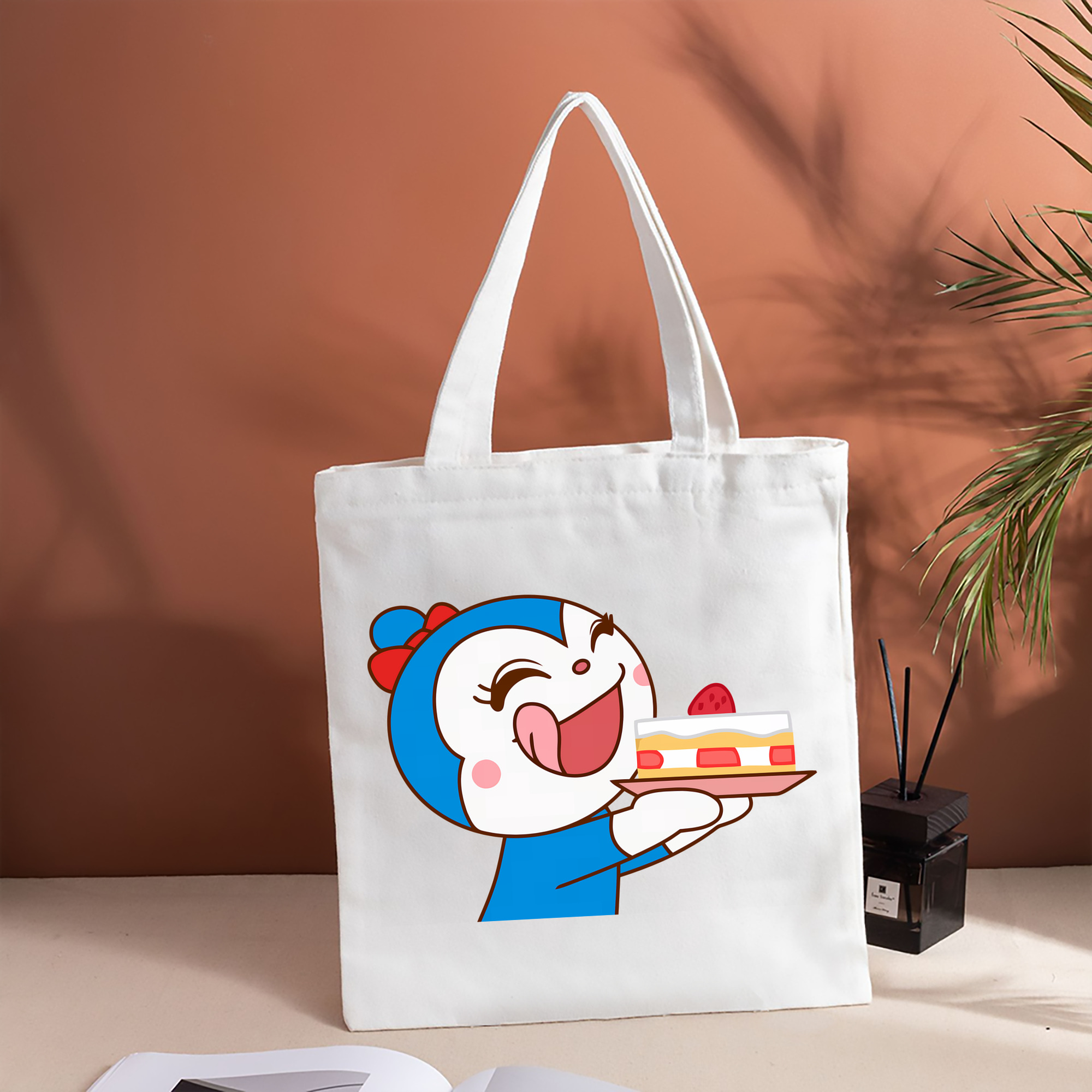 アンパンマン Anpanman 縦型キャンバス生地手提げバッグ　トートバッグ