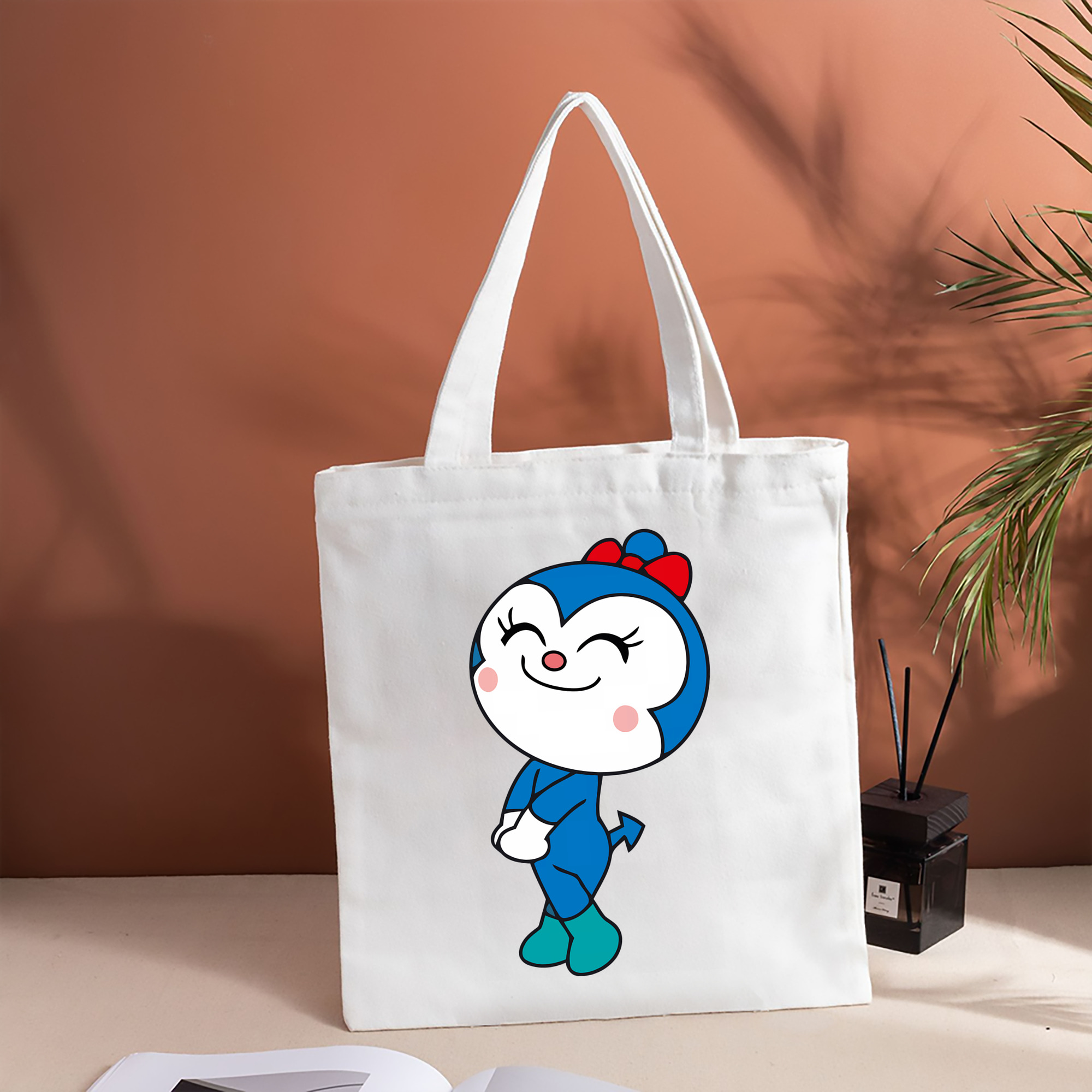 アンパンマン Anpanman 縦型キャンバス生地手提げバッグ　トートバッグ