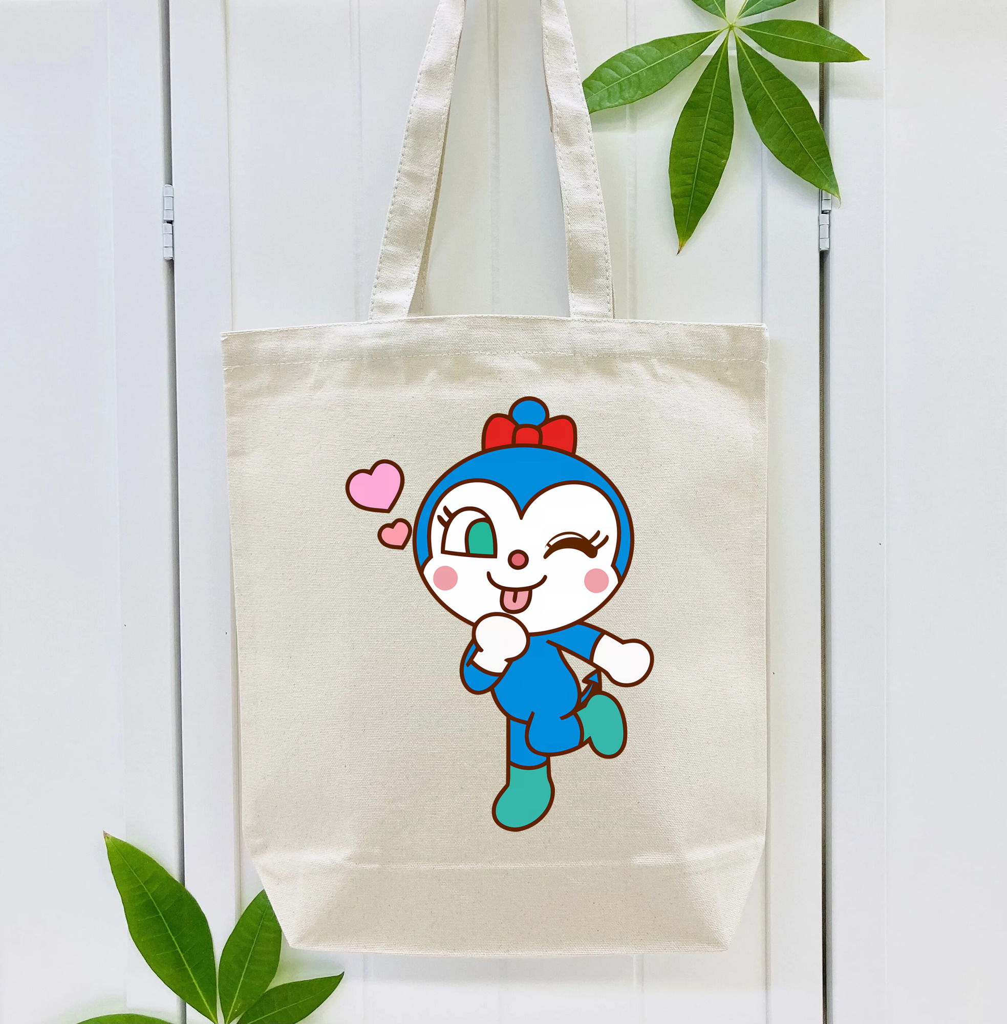 アンパンマン Anpanman 縦型キャンバス生地手提げバッグ　トートバッグ