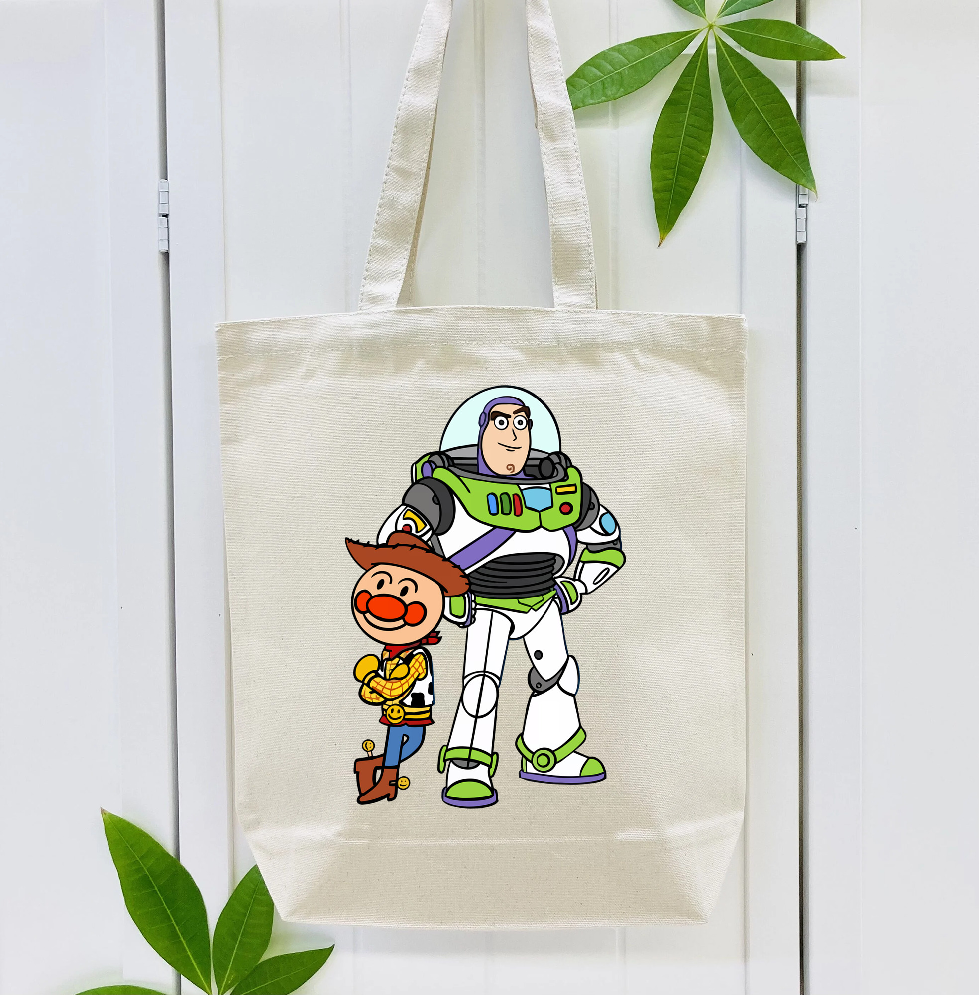 アンパンマン Anpanman 縦型キャンバス生地手提げバッグ　トートバッグ