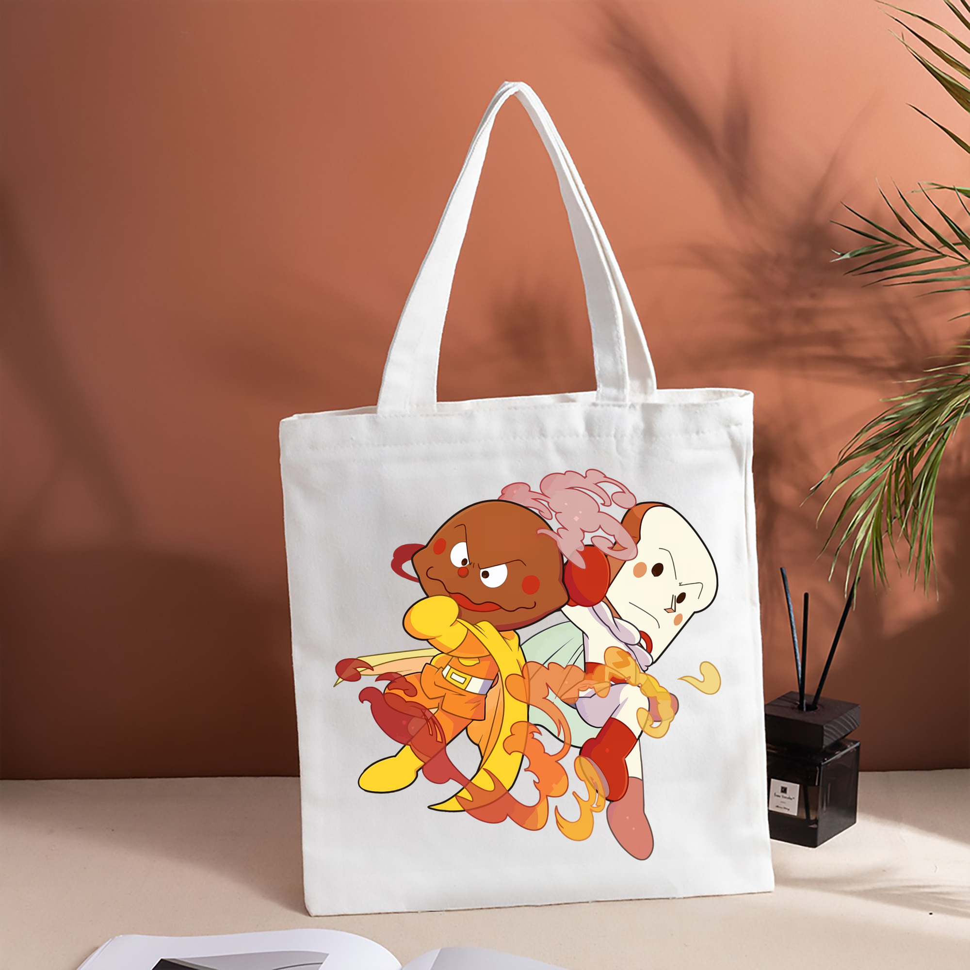アンパンマン Anpanman 縦型キャンバス生地手提げバッグ　トートバッグ