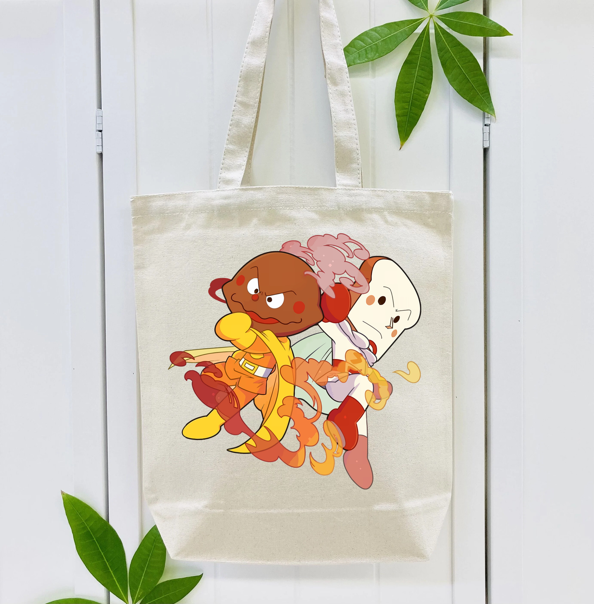 アンパンマン Anpanman 縦型キャンバス生地手提げバッグ　トートバッグ