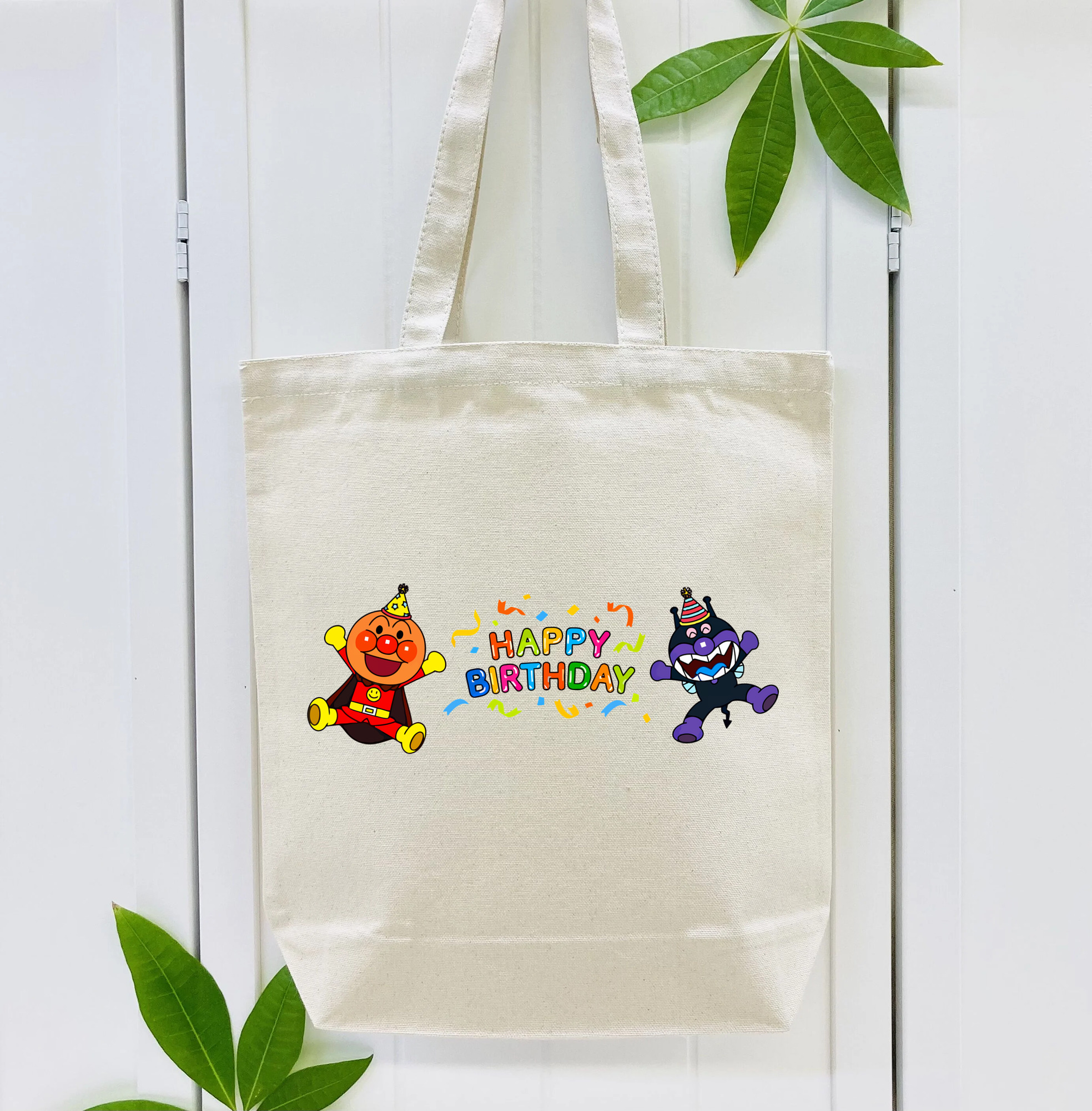 アンパンマン Anpanman 縦型キャンバス生地手提げバッグ　トートバッグ