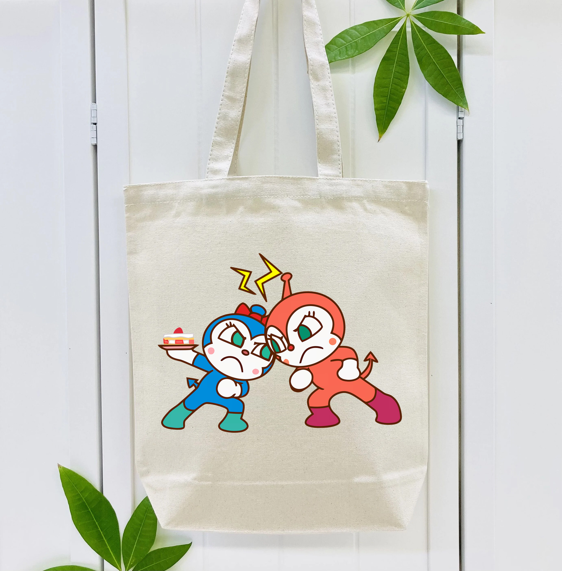 アンパンマン Anpanman 縦型キャンバス生地手提げバッグ　トートバッグ