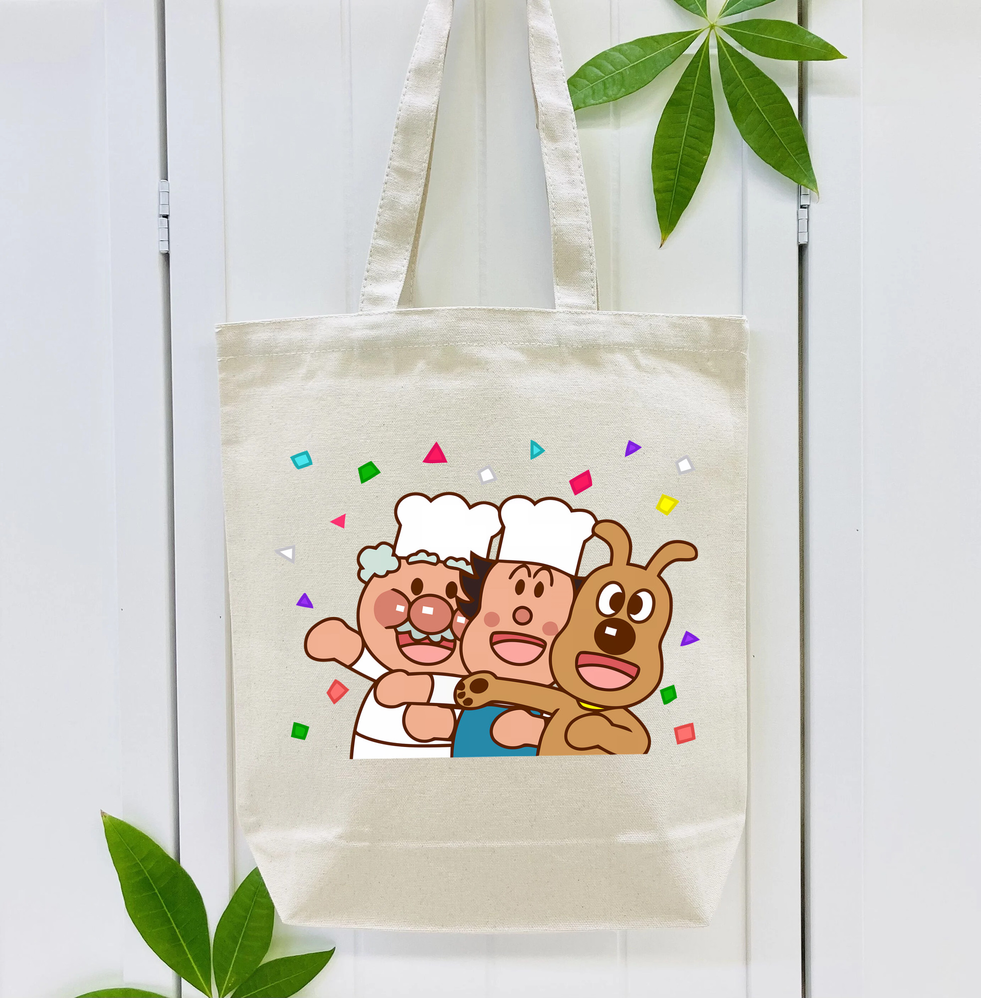 アンパンマン Anpanman 縦型キャンバス生地手提げバッグ　トートバッグ