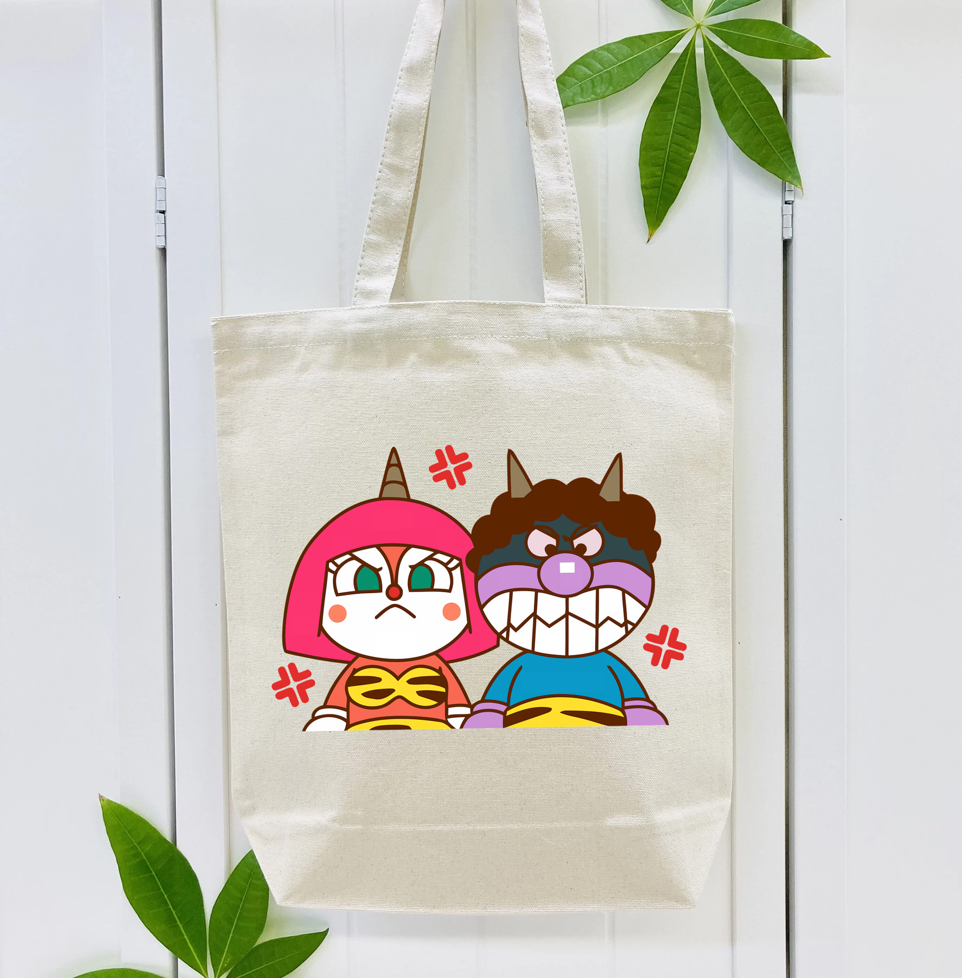 アンパンマン Anpanman 縦型キャンバス生地手提げバッグ　トートバッグ