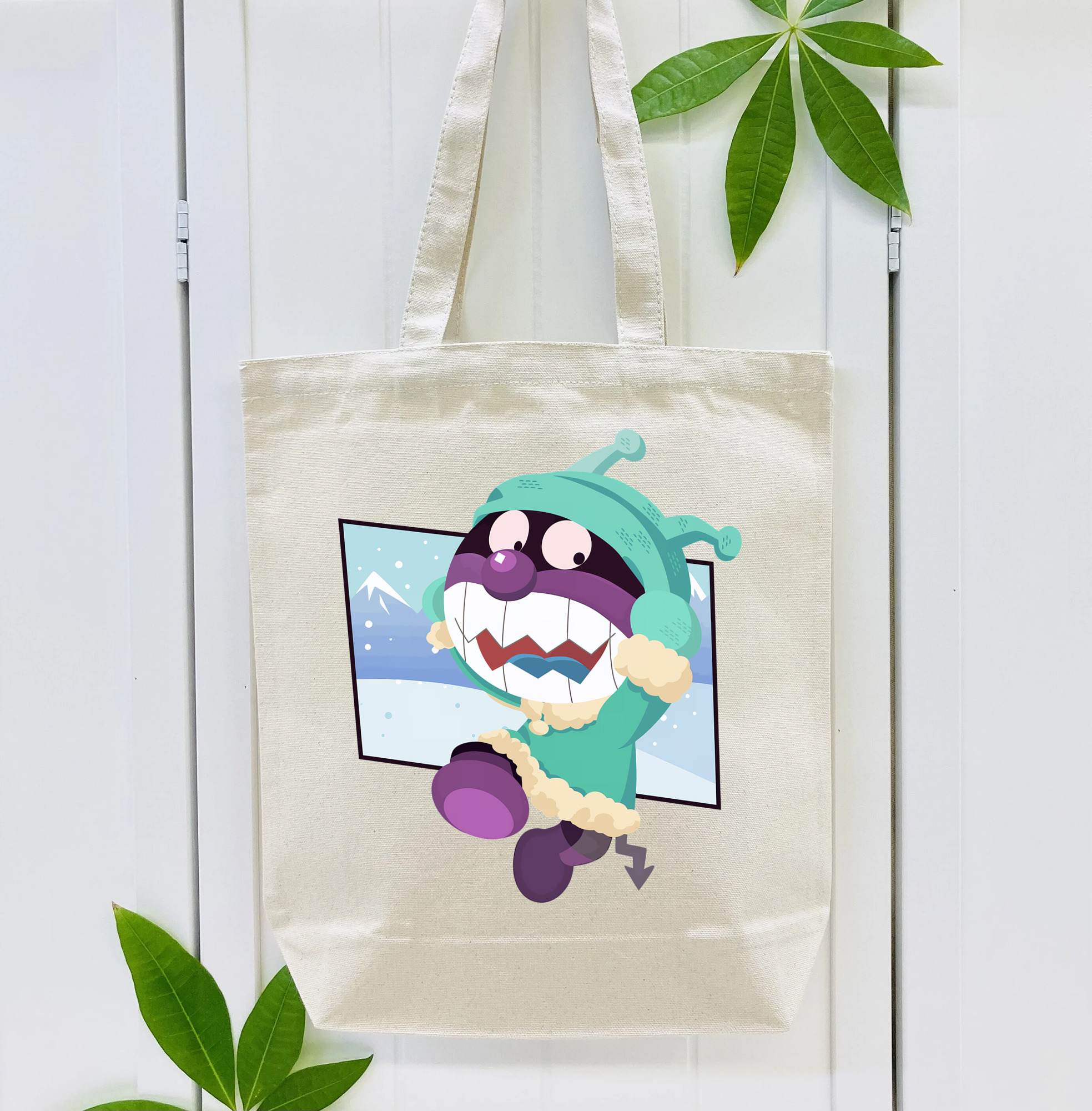 アンパンマン Anpanman 縦型キャンバス生地手提げバッグ　トートバッグ
