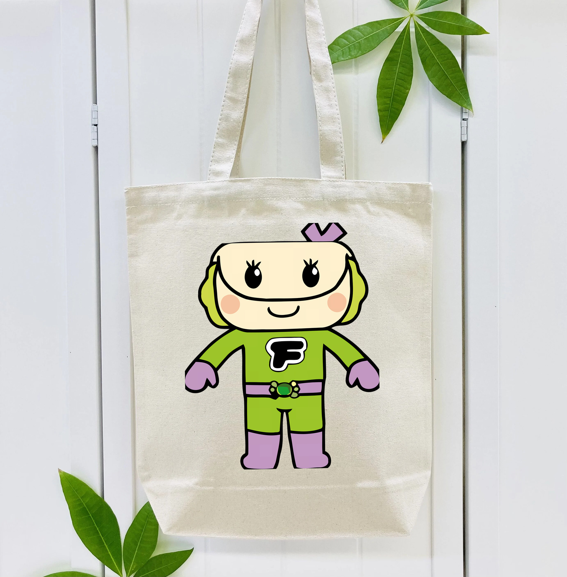 アンパンマン Anpanman 縦型キャンバス生地手提げバッグ　トートバッグ