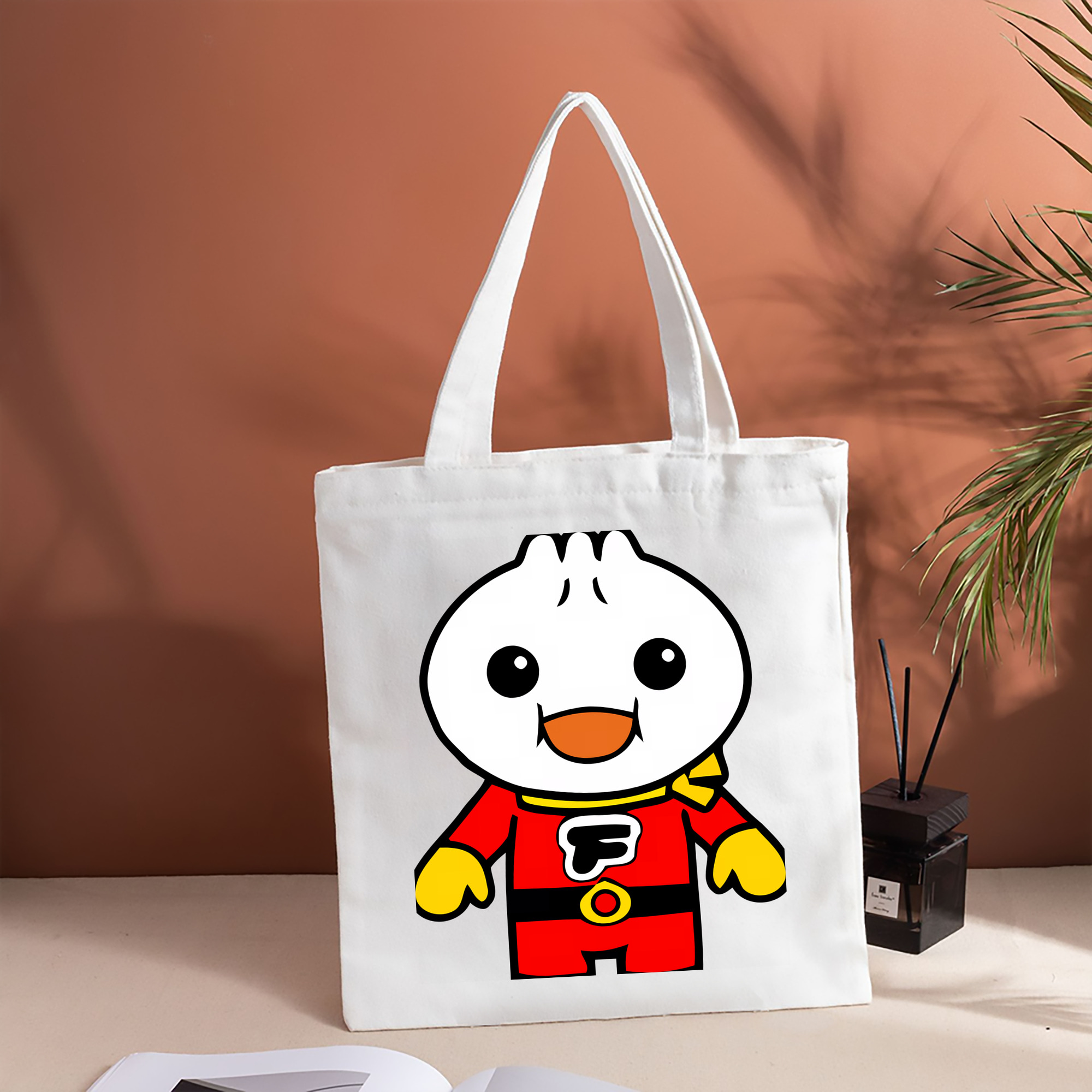 アンパンマン Anpanman 縦型キャンバス生地手提げバッグ　トートバッグ