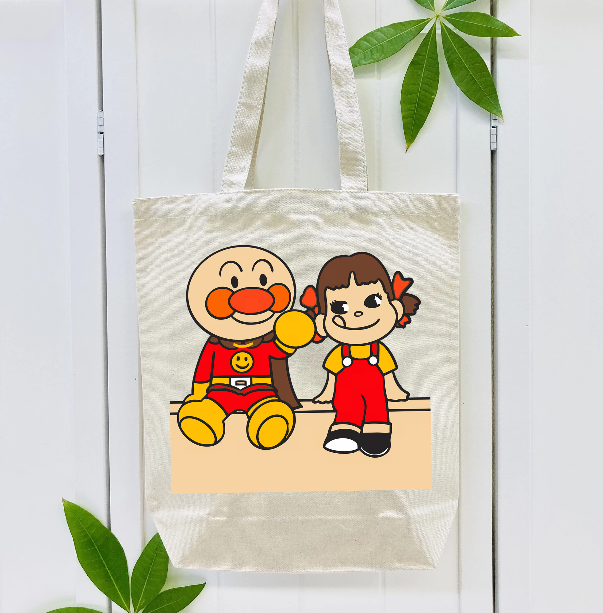 アンパンマン Anpanman 縦型キャンバス生地手提げバッグ　トートバッグ