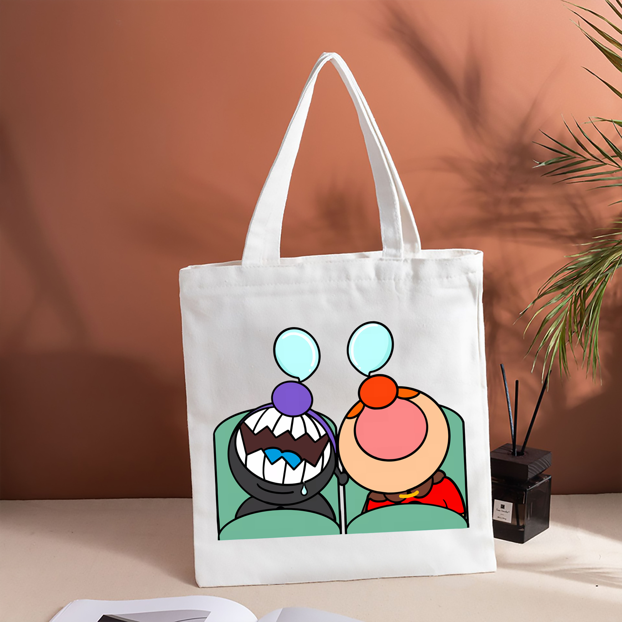 アンパンマン Anpanman 縦型キャンバス生地手提げバッグ　トートバッグ