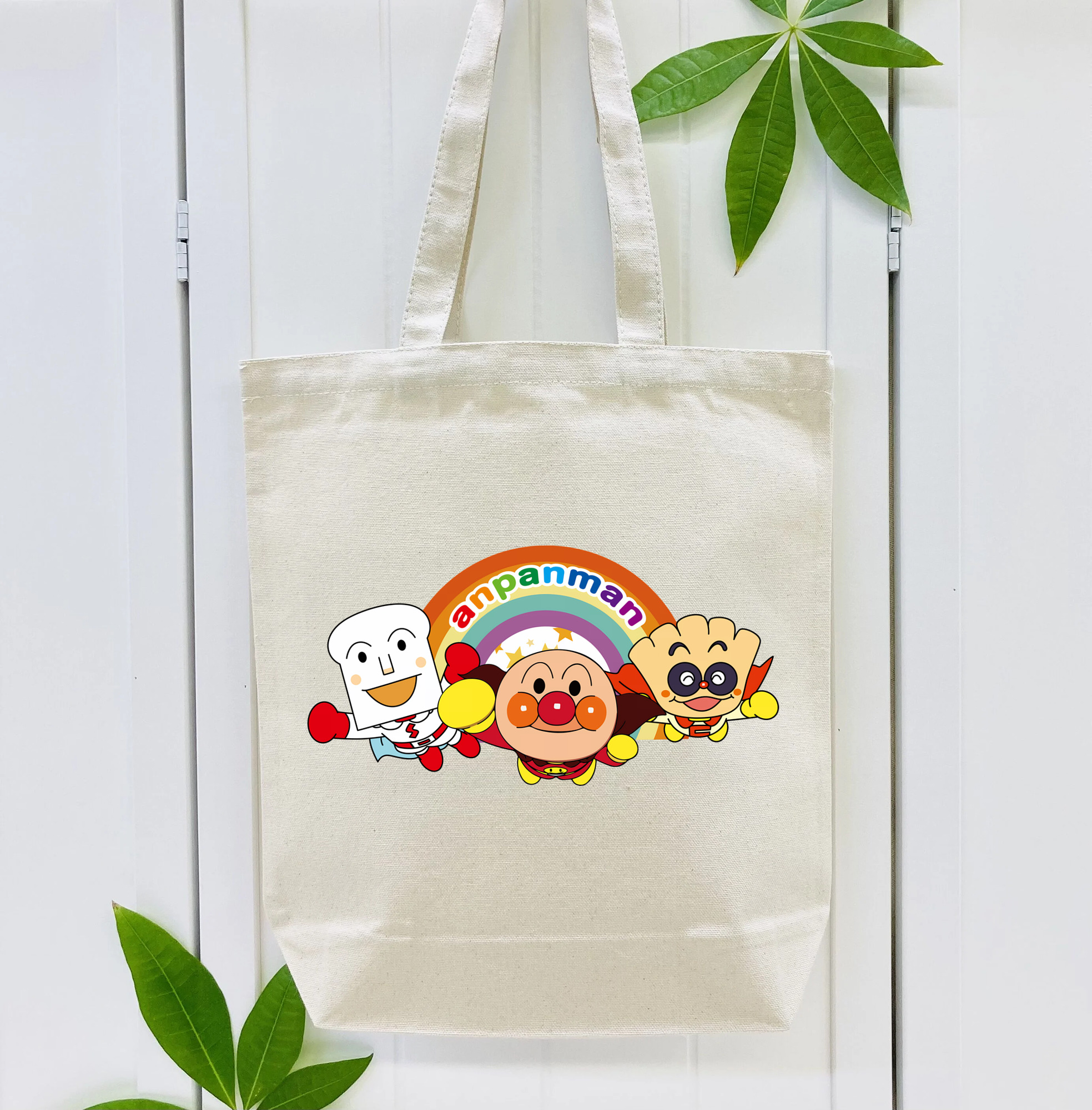アンパンマン Anpanman 縦型キャンバス生地手提げバッグ　トートバッグ