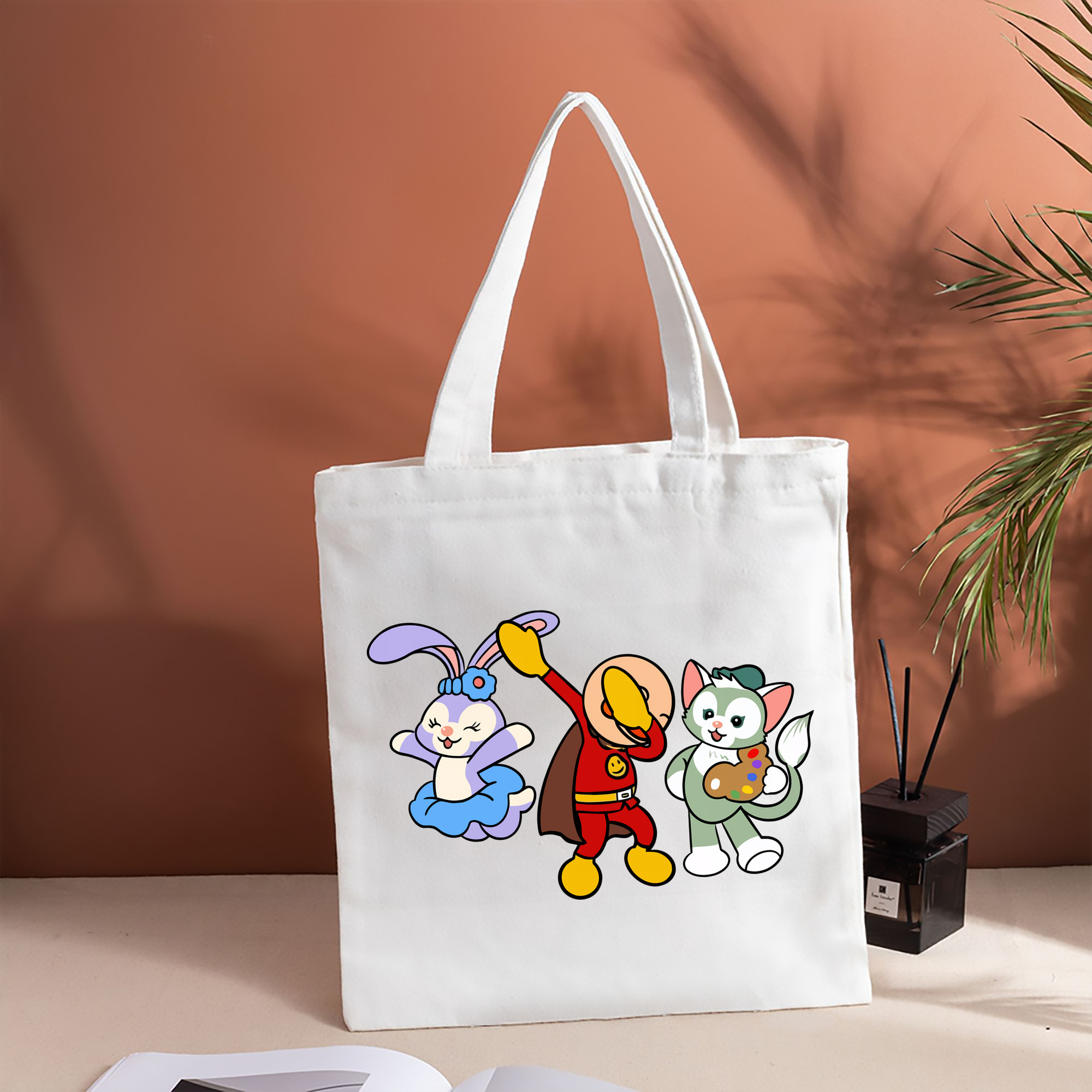 アンパンマン Anpanman 縦型キャンバス生地手提げバッグ　トートバッグ