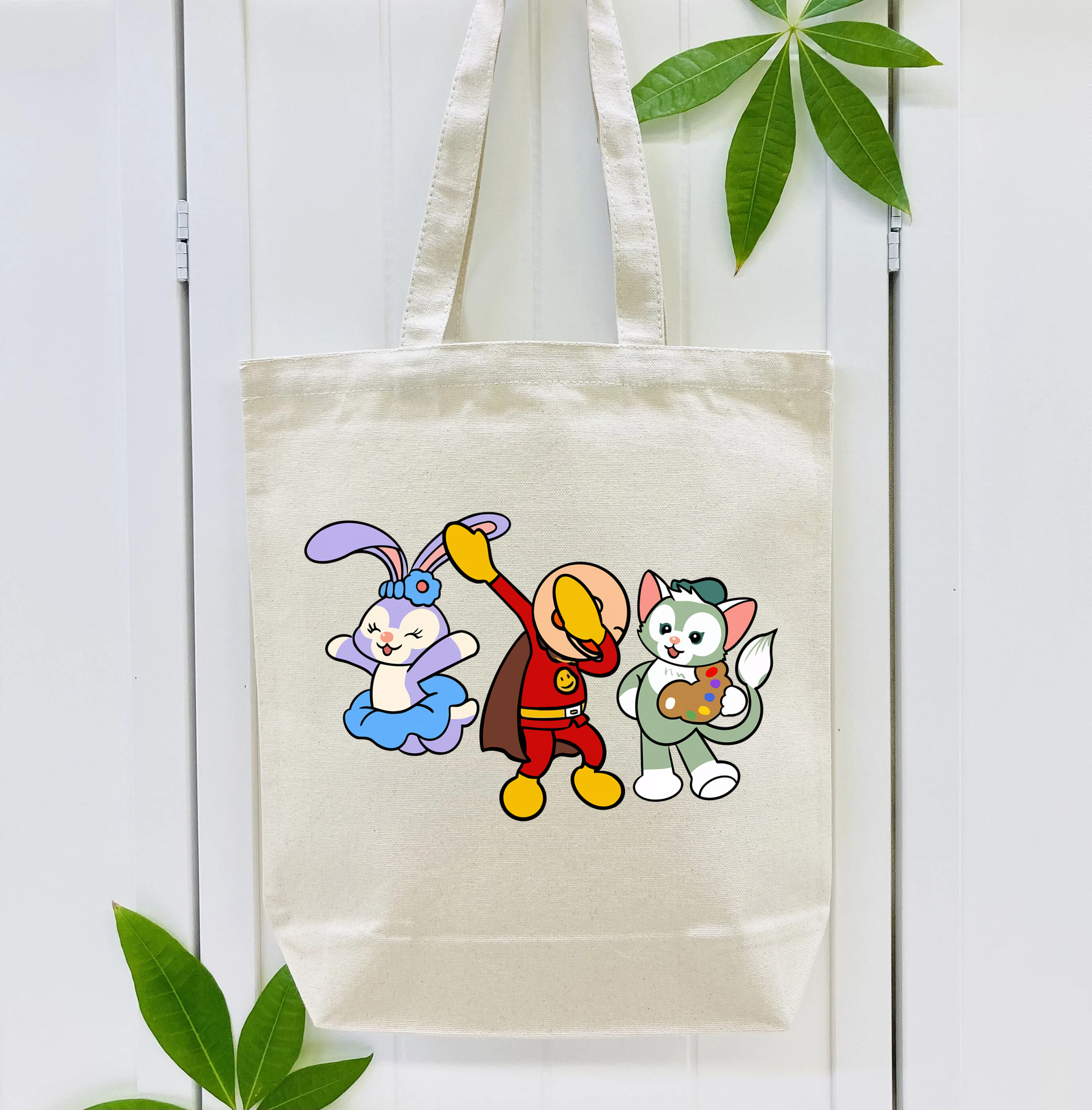 アンパンマン Anpanman 縦型キャンバス生地手提げバッグ　トートバッグ