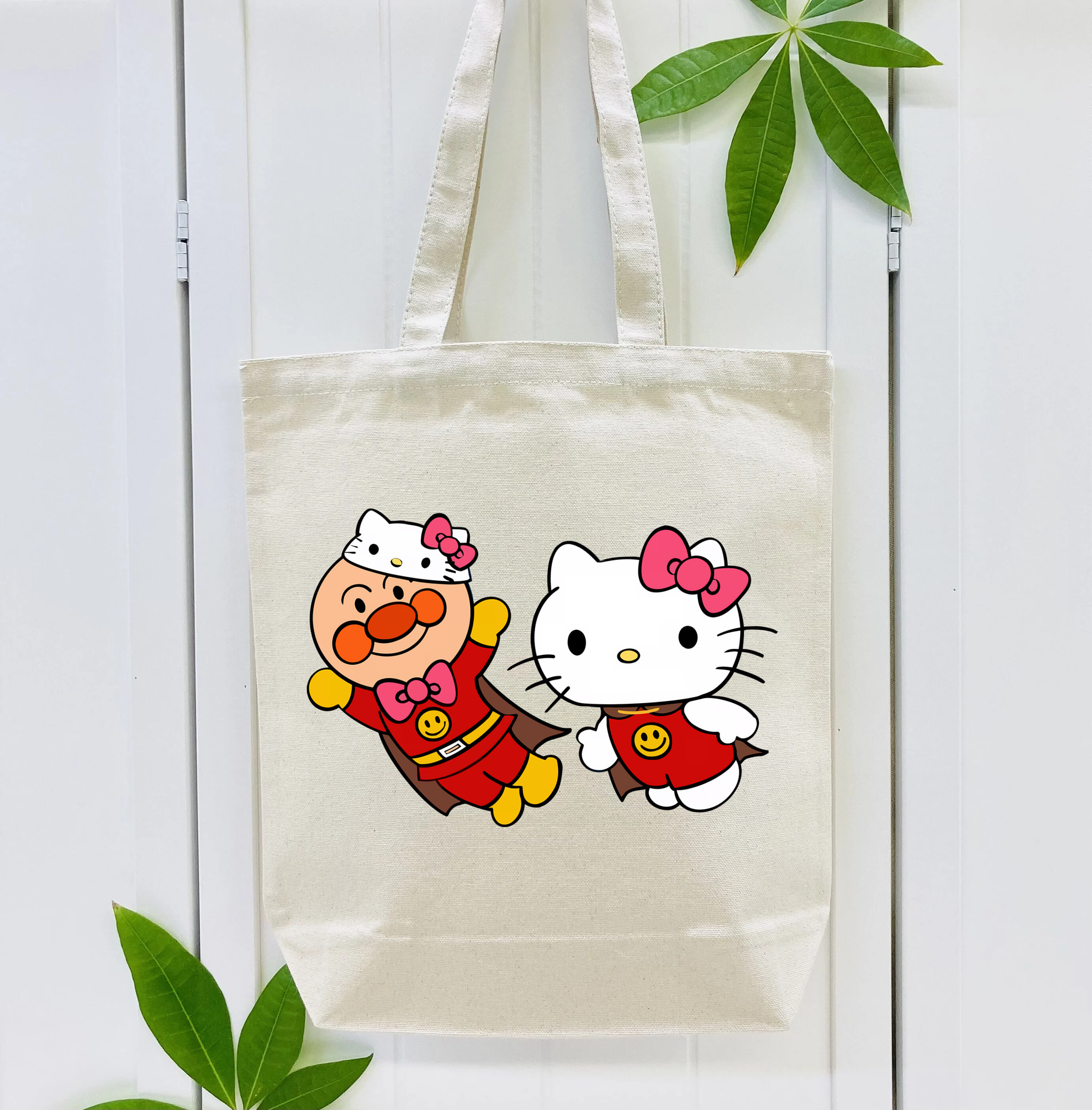 アンパンマン Anpanman 縦型キャンバス生地手提げバッグ　トートバッグ