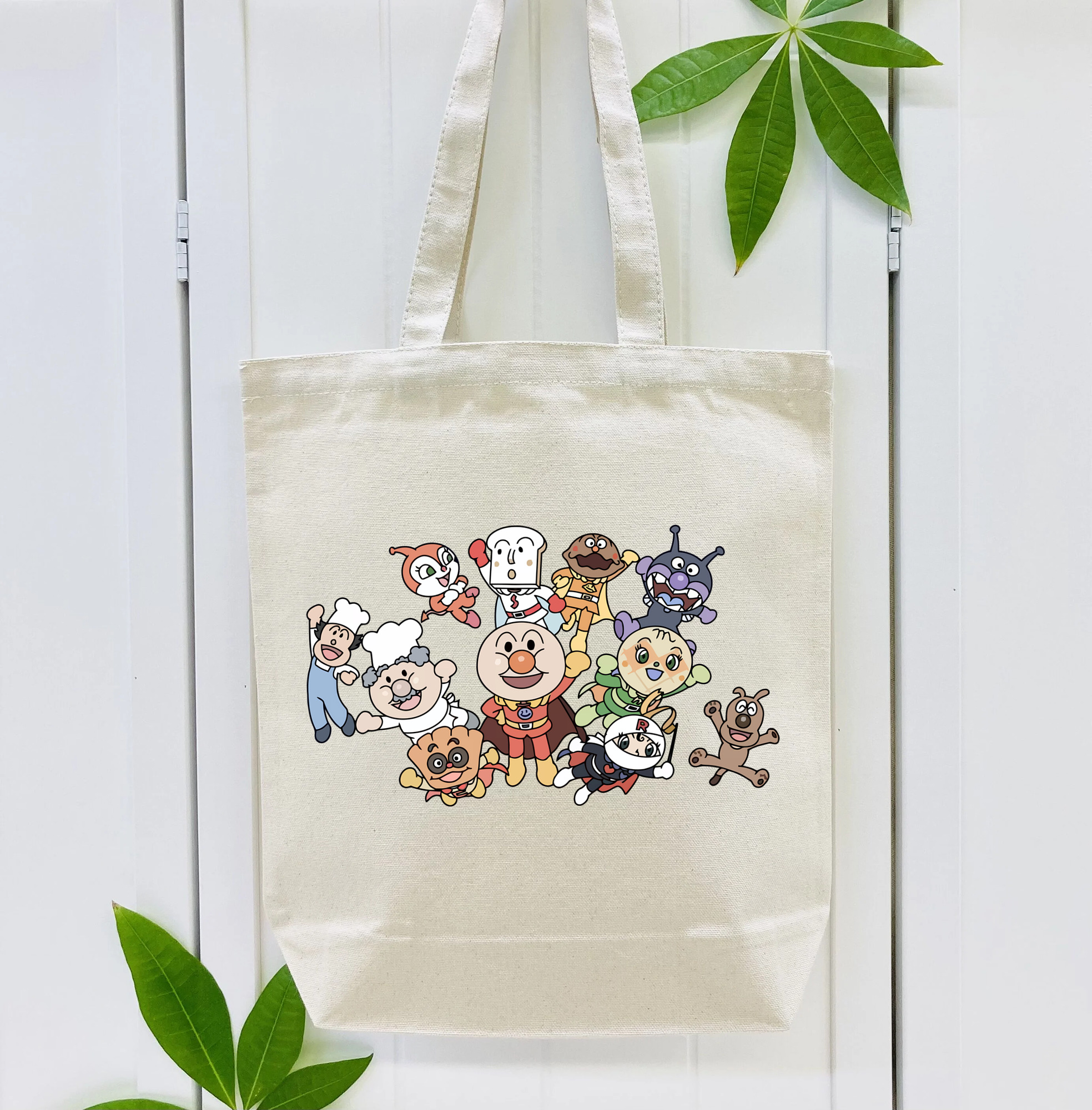 アンパンマン Anpanman 縦型キャンバス生地手提げバッグ　トートバッグ