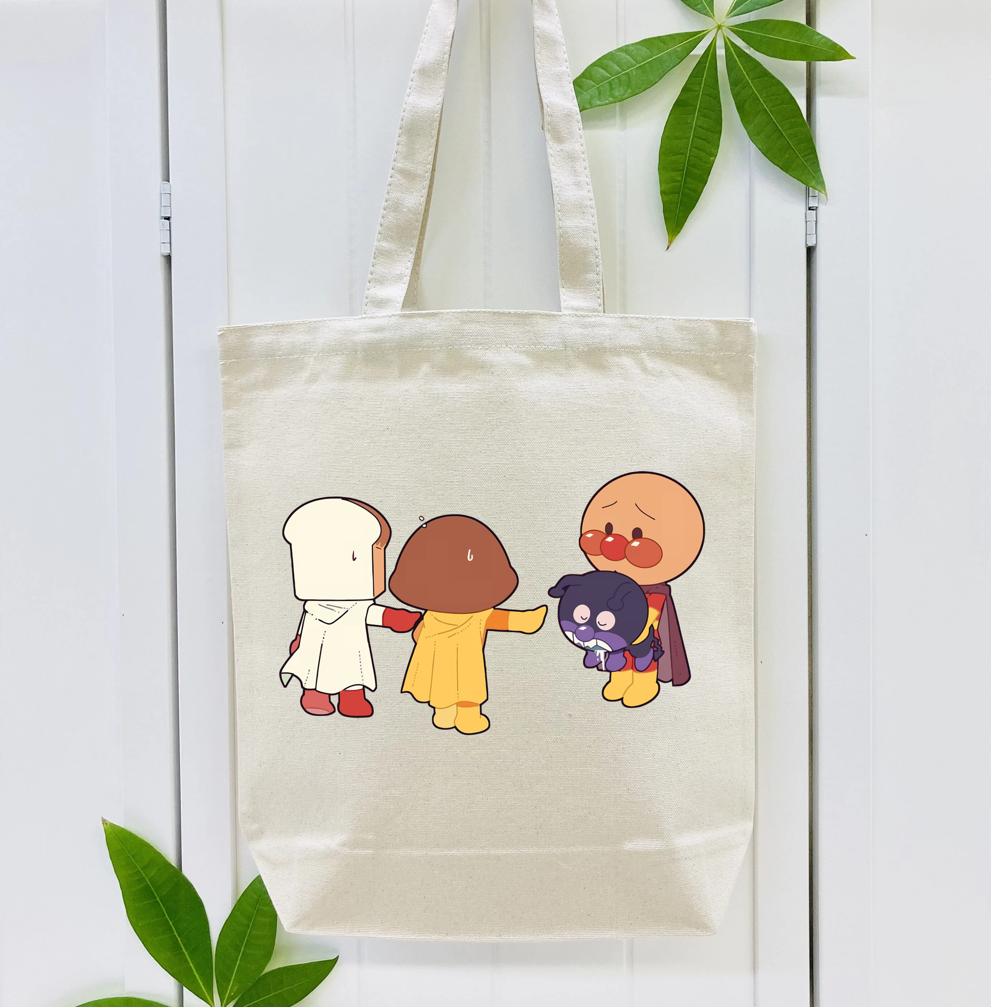 アンパンマン Anpanman 縦型キャンバス生地手提げバッグ　トートバッグ
