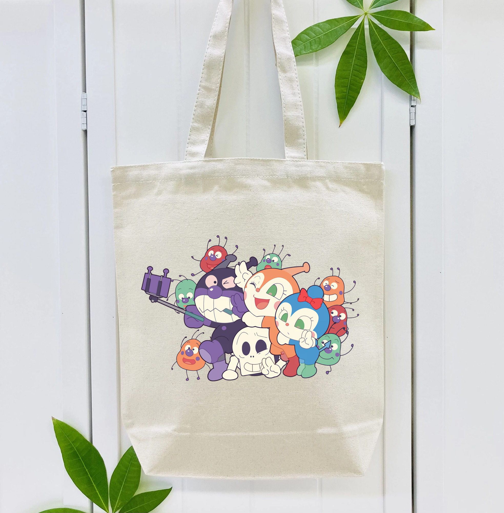 アンパンマン Anpanman 縦型キャンバス生地手提げバッグ　トートバッグ