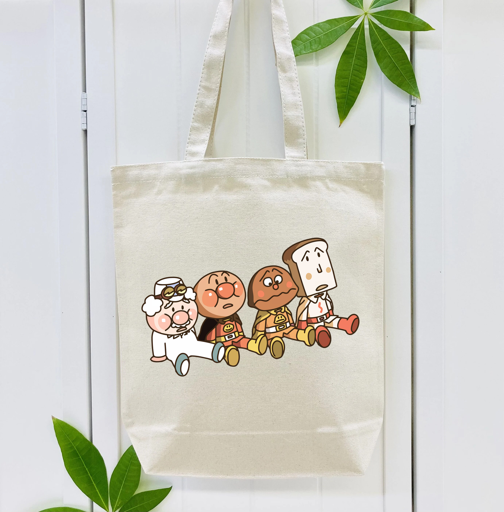 アンパンマン Anpanman 縦型キャンバス生地手提げバッグ　トートバッグ
