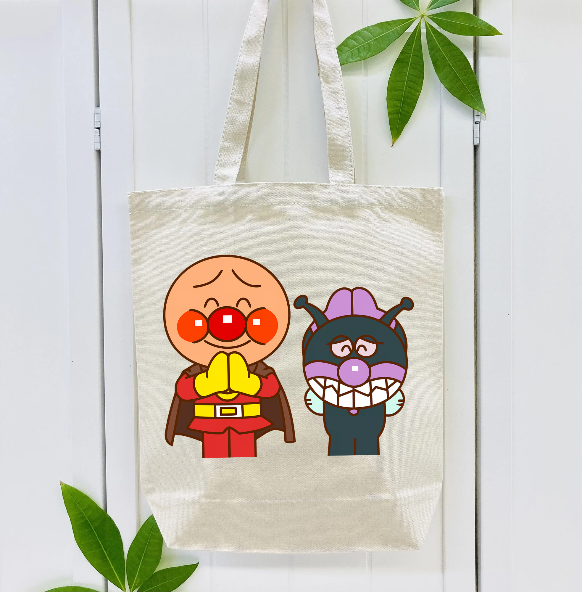 アンパンマン Anpanman 縦型キャンバス生地手提げバッグ　トートバッグ