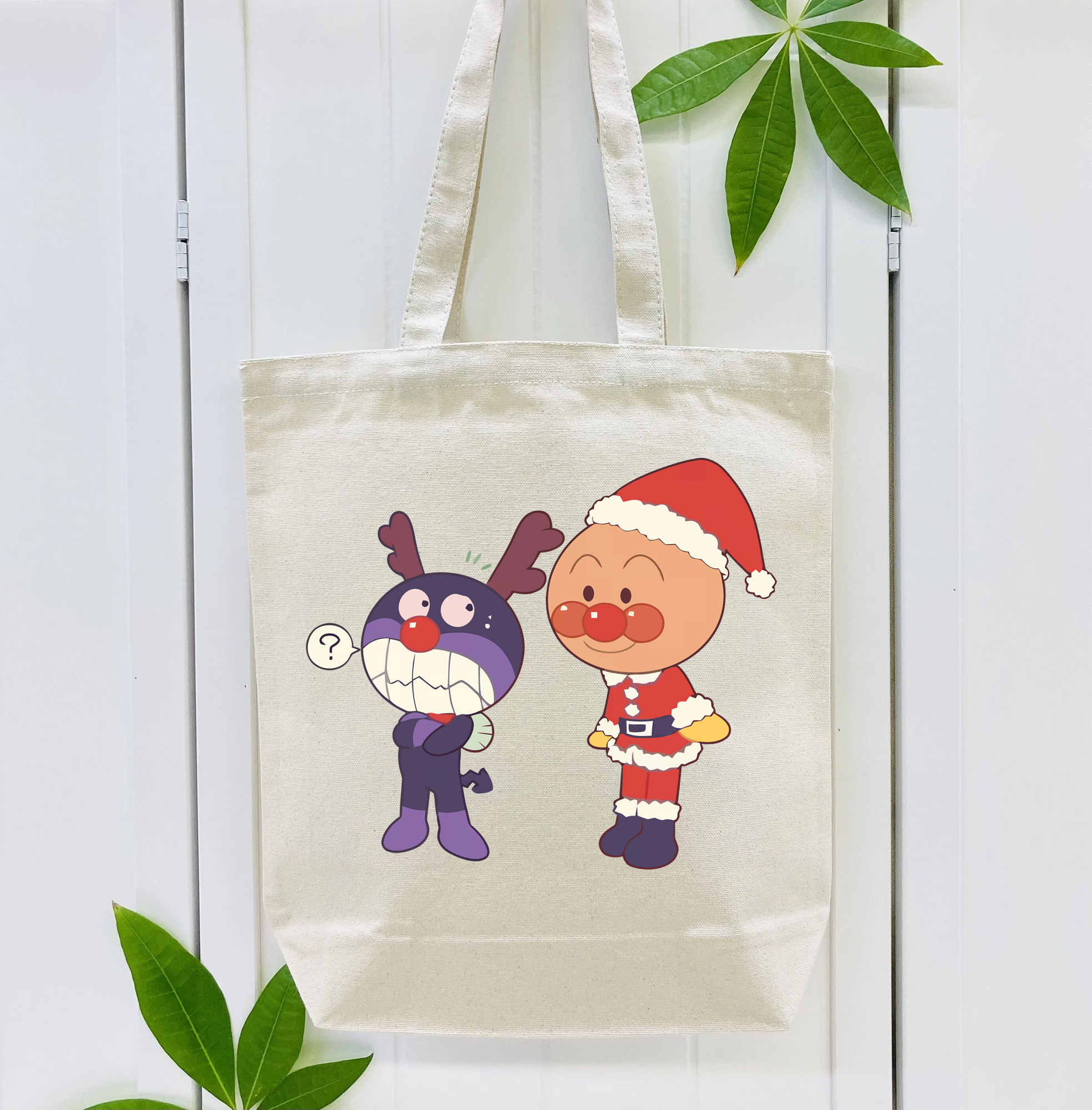 アンパンマン Anpanman 縦型キャンバス生地手提げバッグ　トートバッグ
