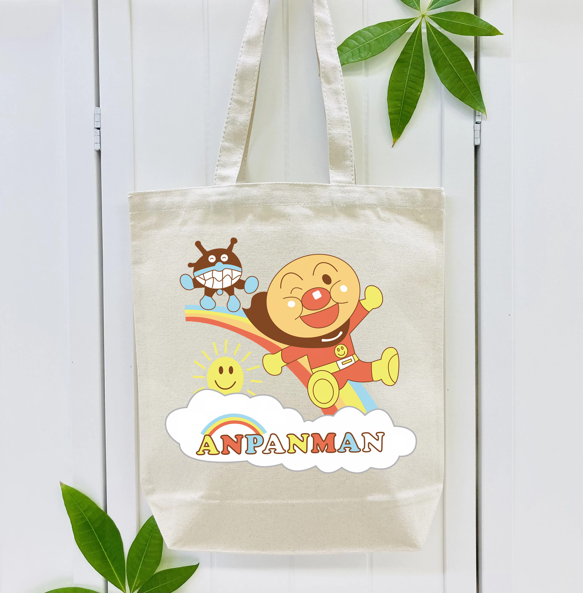 アンパンマン Anpanman 縦型キャンバス生地手提げバッグ　トートバッグ