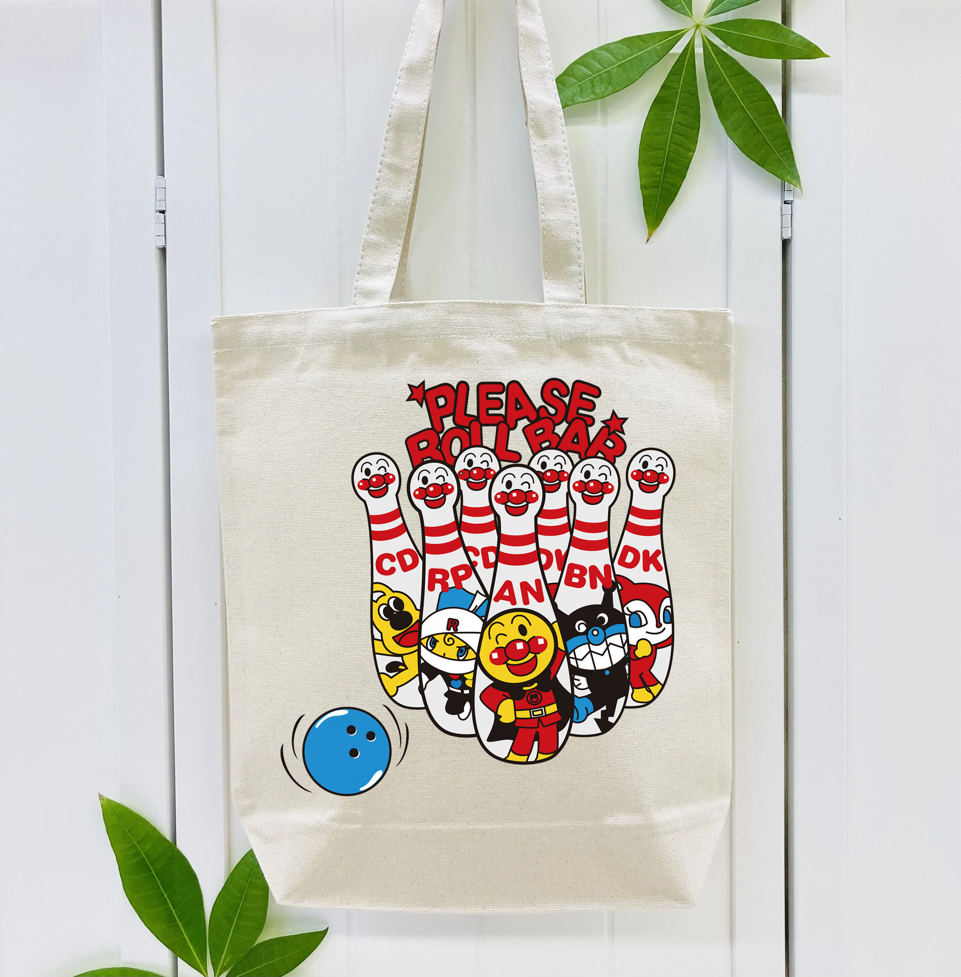 アンパンマン Anpanman 縦型キャンバス生地手提げバッグ　トートバッグ