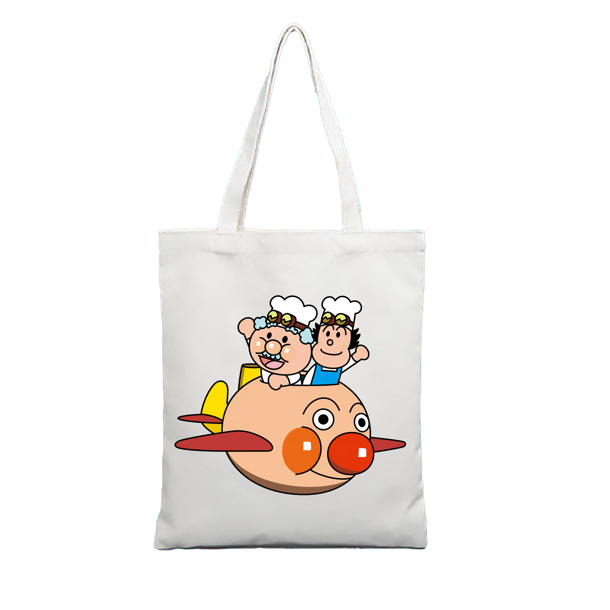 （画像用） アンパンマン Anpanman 縦型キャンバス生地手提げバッグ　トートバッグ