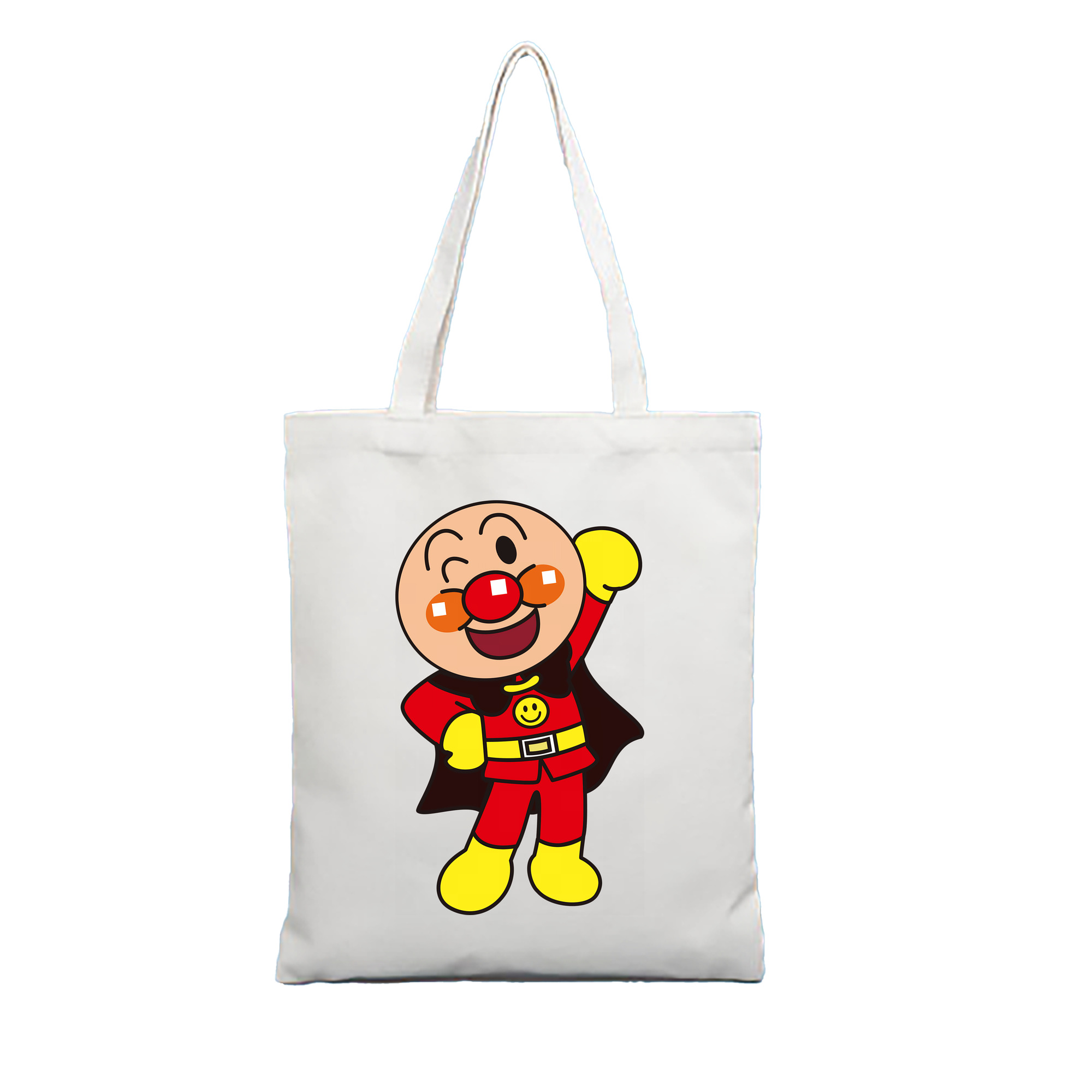 （画像用） アンパンマン Anpanman 縦型キャンバス生地手提げバッグ　トートバッグ