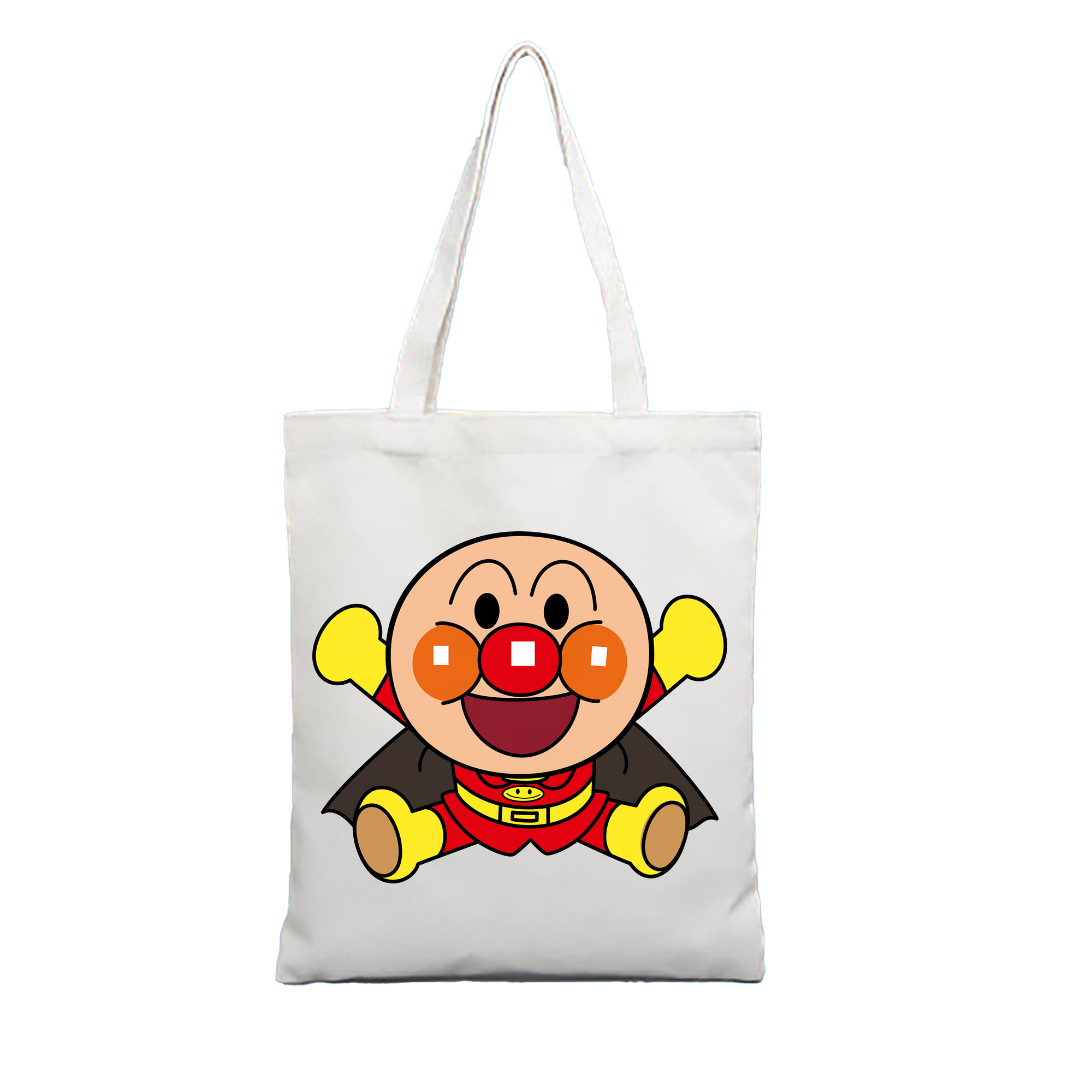 （画像用） アンパンマン Anpanman 縦型キャンバス生地手提げバッグ　トートバッグ