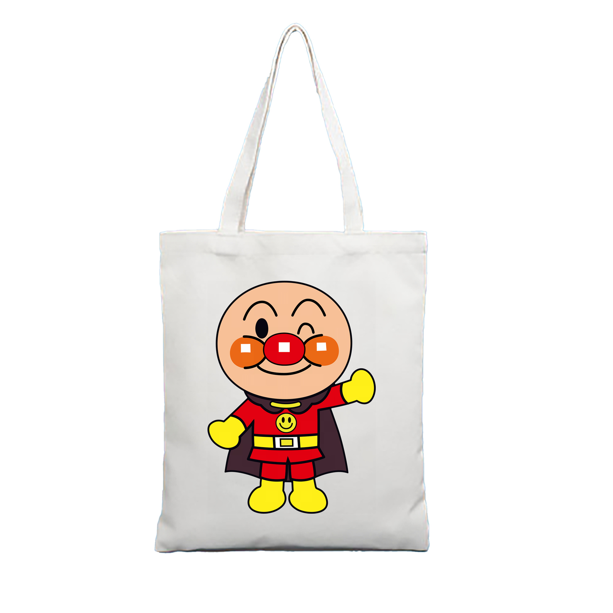 （画像用） アンパンマン Anpanman 縦型キャンバス生地手提げバッグ　トートバッグ