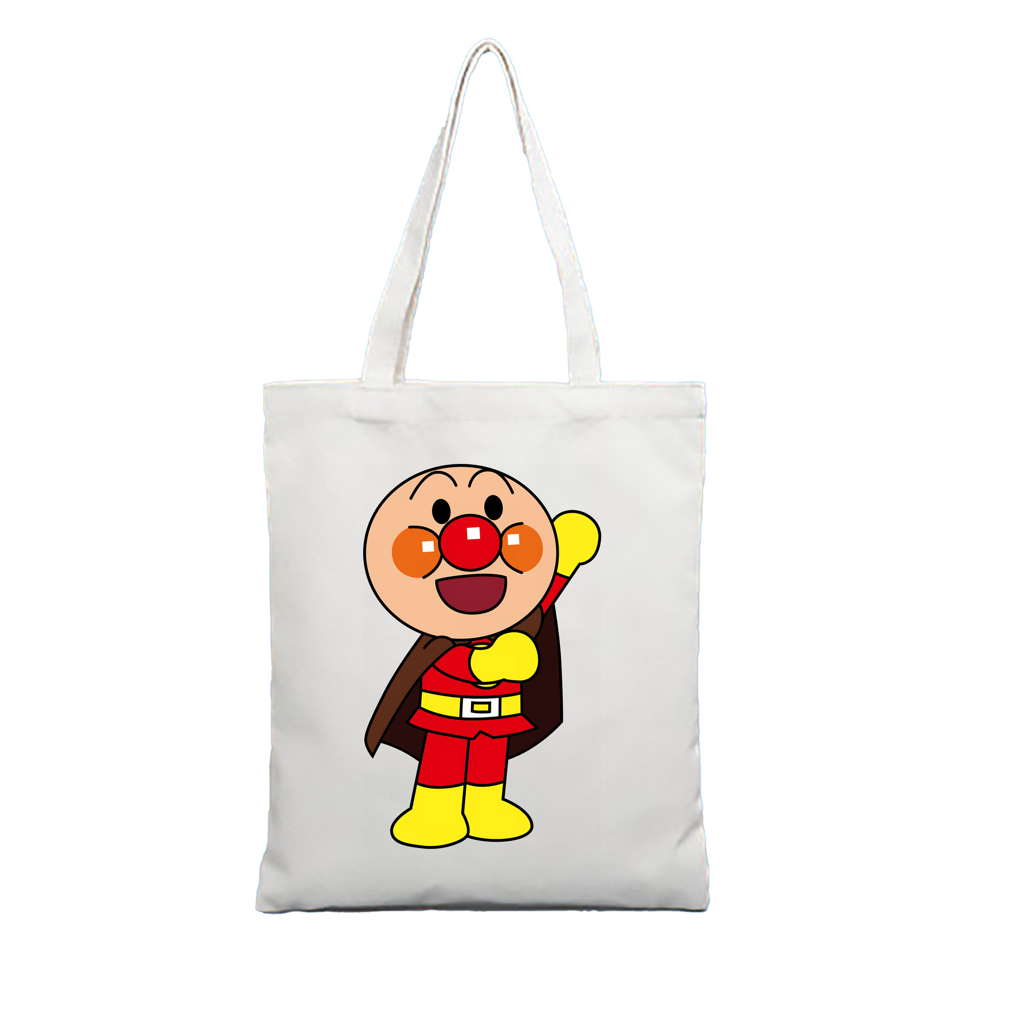 （画像用） アンパンマン Anpanman 縦型キャンバス生地手提げバッグ　トートバッグ