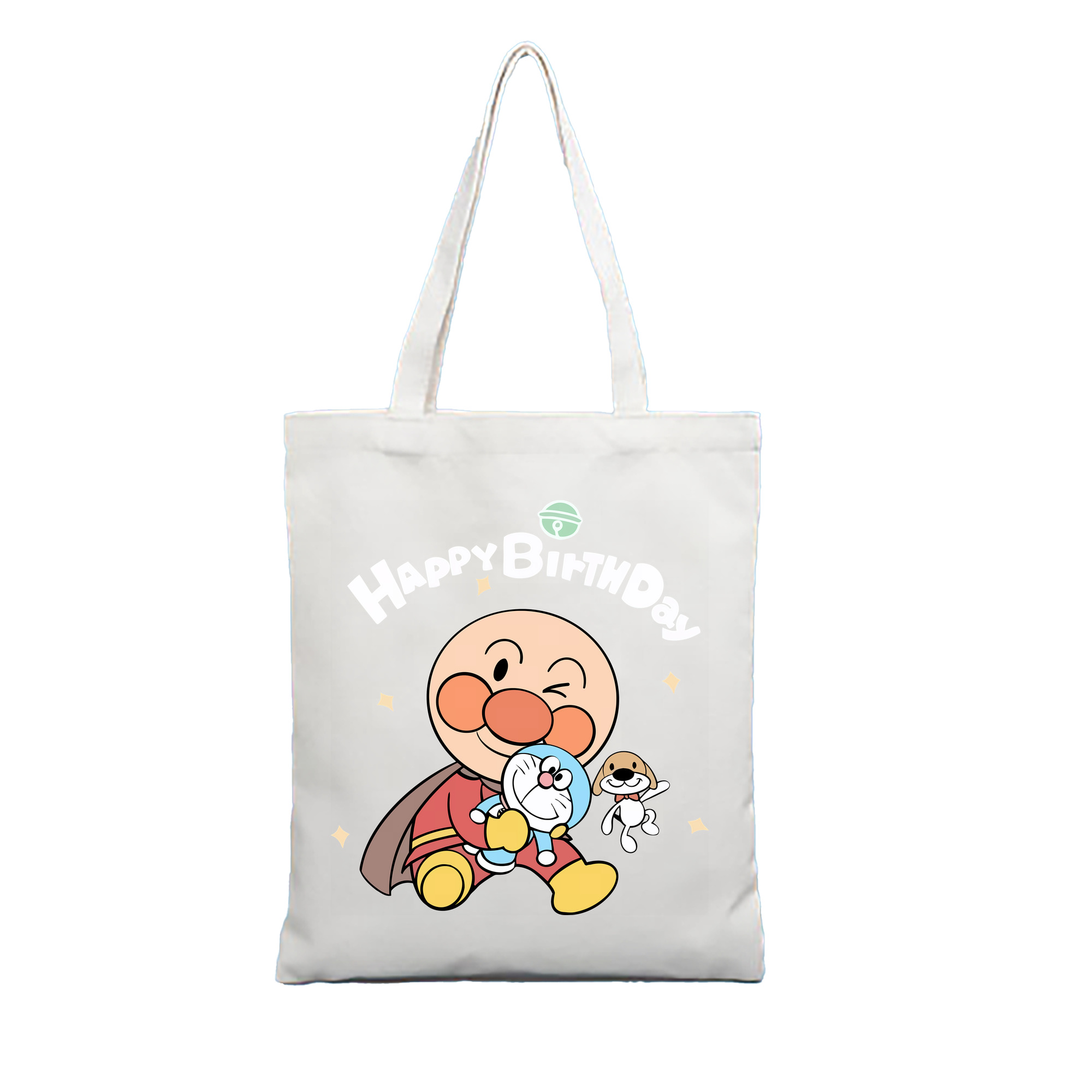 （画像用） アンパンマン Anpanman 縦型キャンバス生地手提げバッグ　トートバッグ