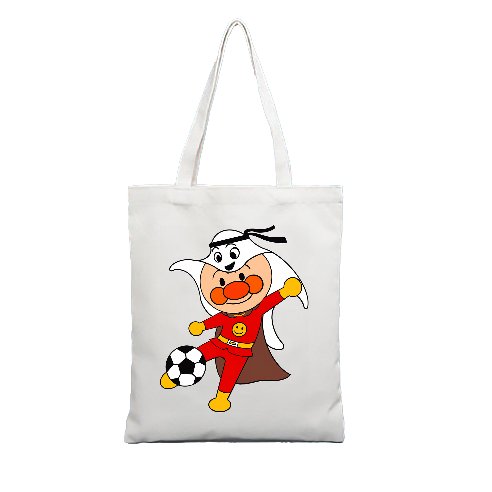 （画像用） アンパンマン Anpanman 縦型キャンバス生地手提げバッグ　トートバッグ