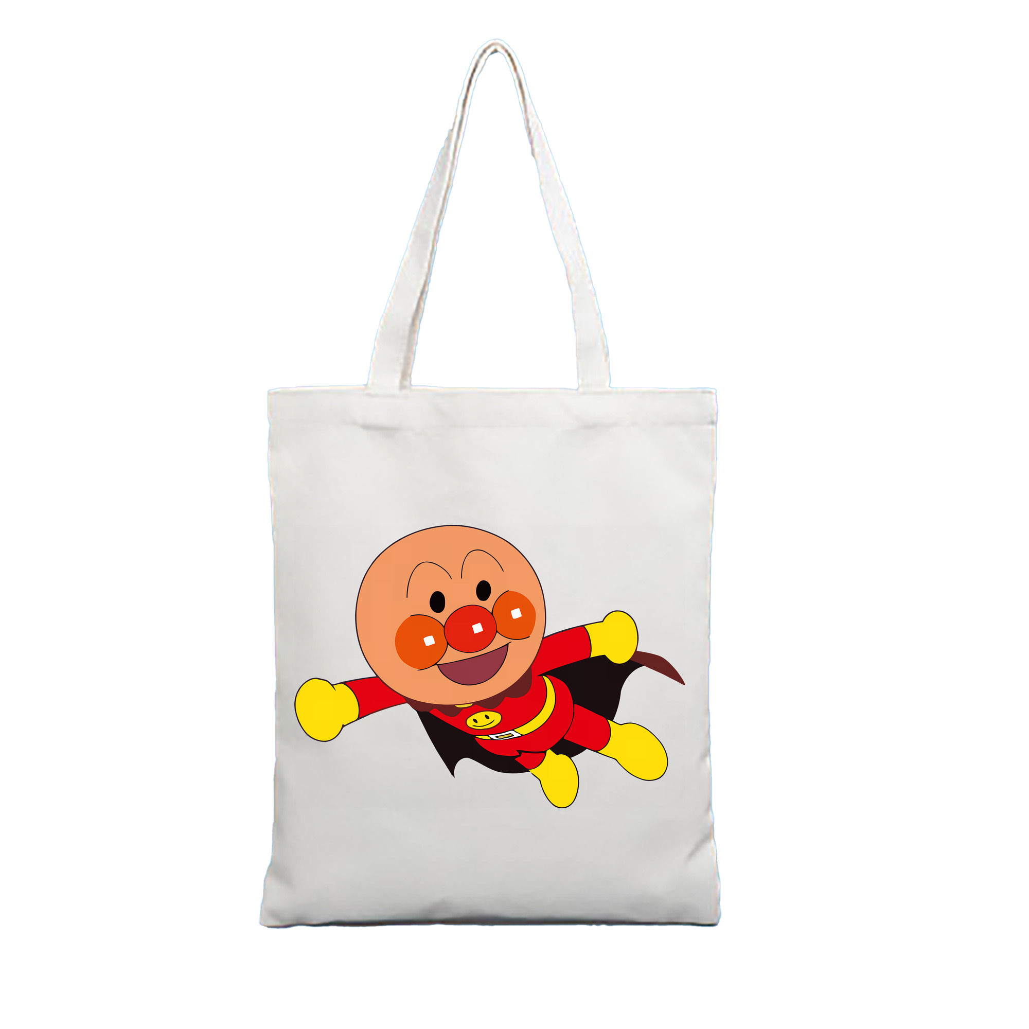 （画像用） アンパンマン Anpanman 縦型キャンバス生地手提げバッグ　トートバッグ