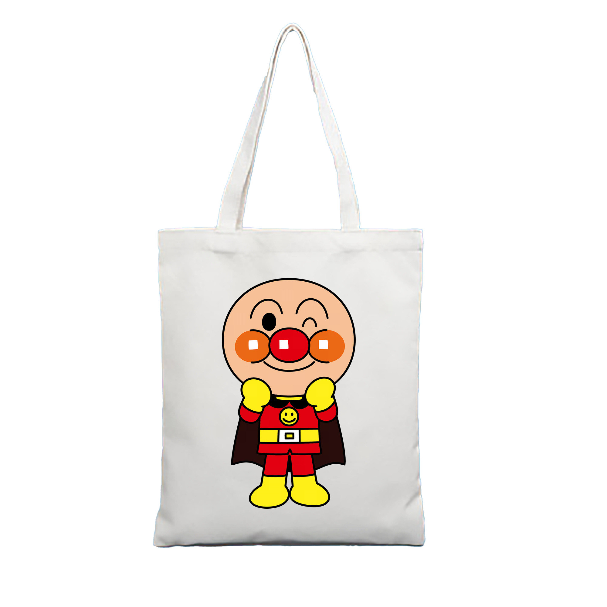 （画像用） アンパンマン Anpanman 縦型キャンバス生地手提げバッグ　トートバッグ