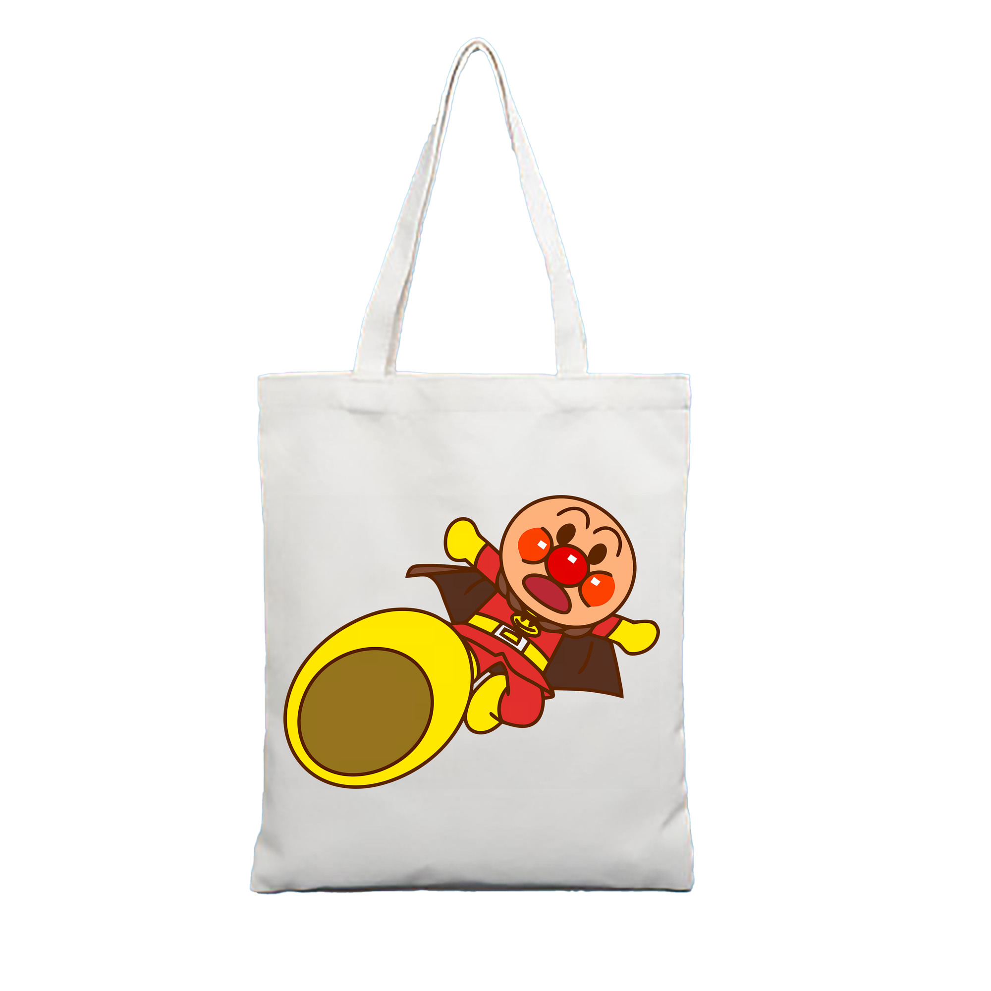 （画像用） アンパンマン Anpanman 縦型キャンバス生地手提げバッグ　トートバッグ