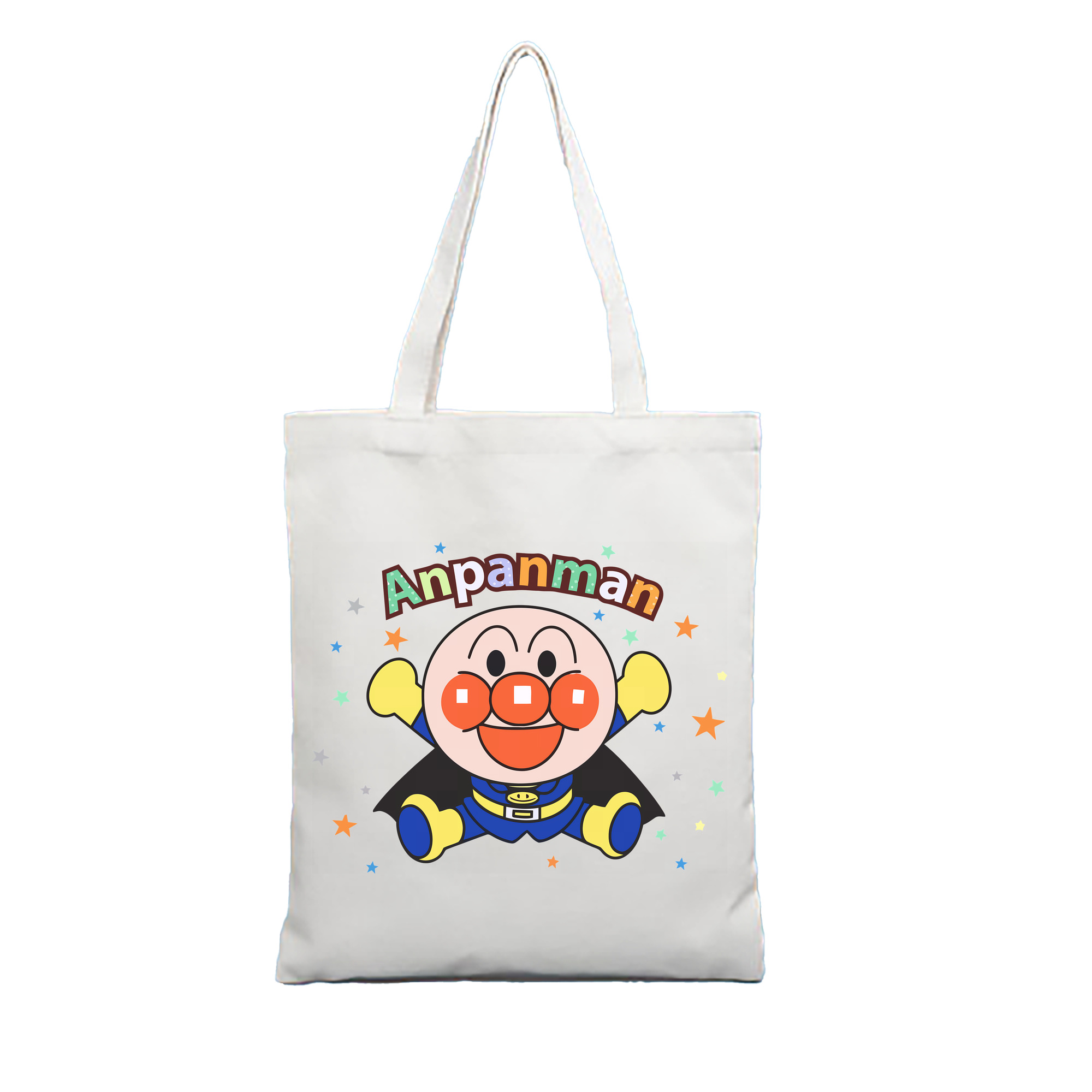 （画像用） アンパンマン Anpanman 縦型キャンバス生地手提げバッグ　トートバッグ