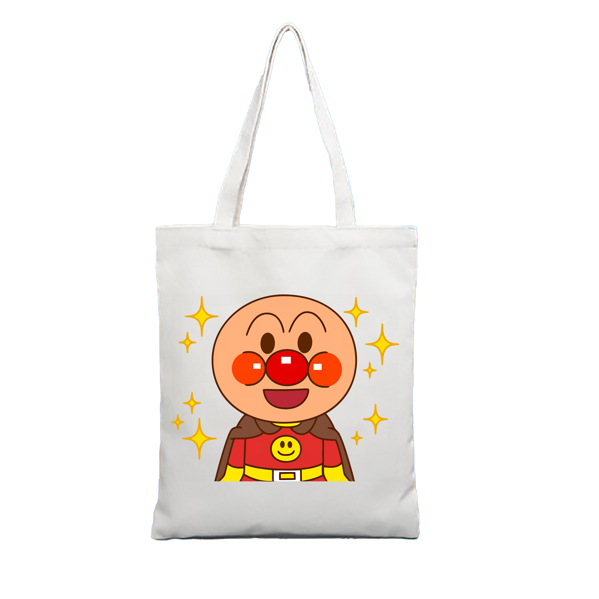 （画像用） アンパンマン Anpanman 縦型キャンバス生地手提げバッグ　トートバッグ