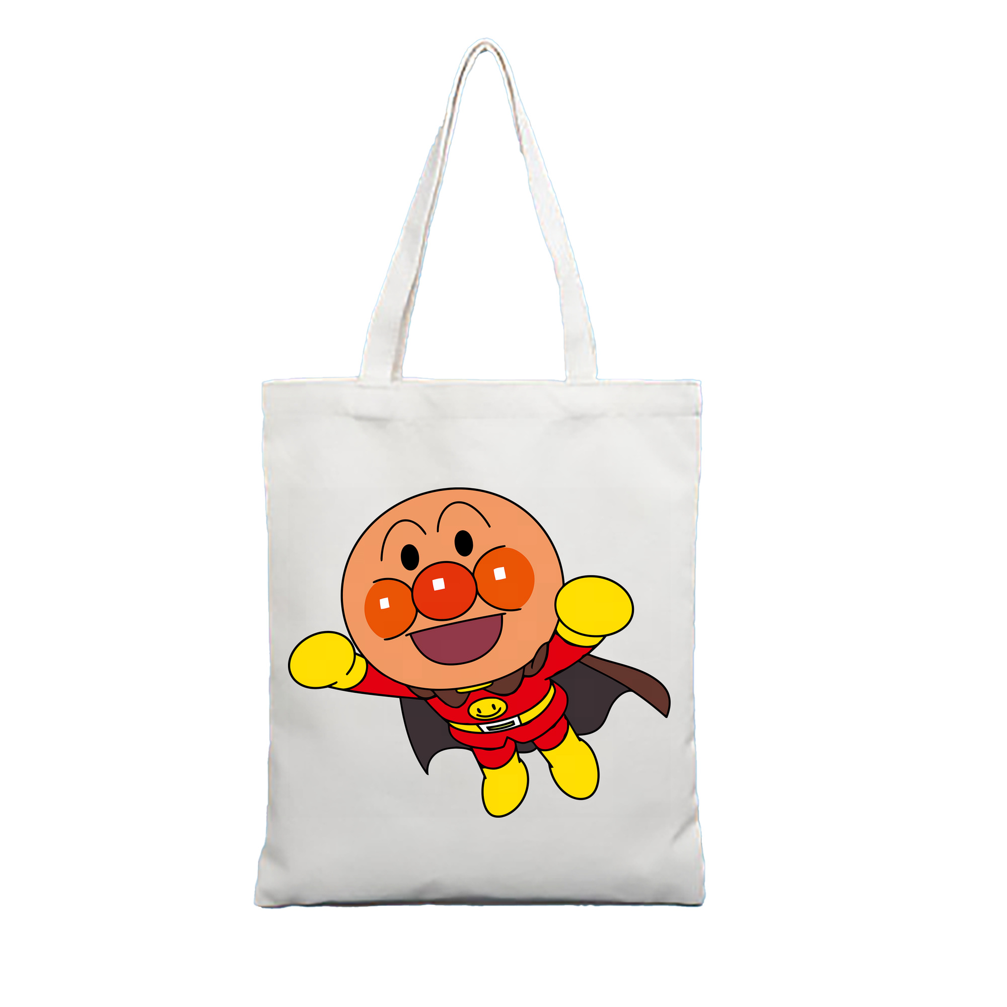 （画像用） アンパンマン Anpanman 縦型キャンバス生地手提げバッグ　トートバッグ