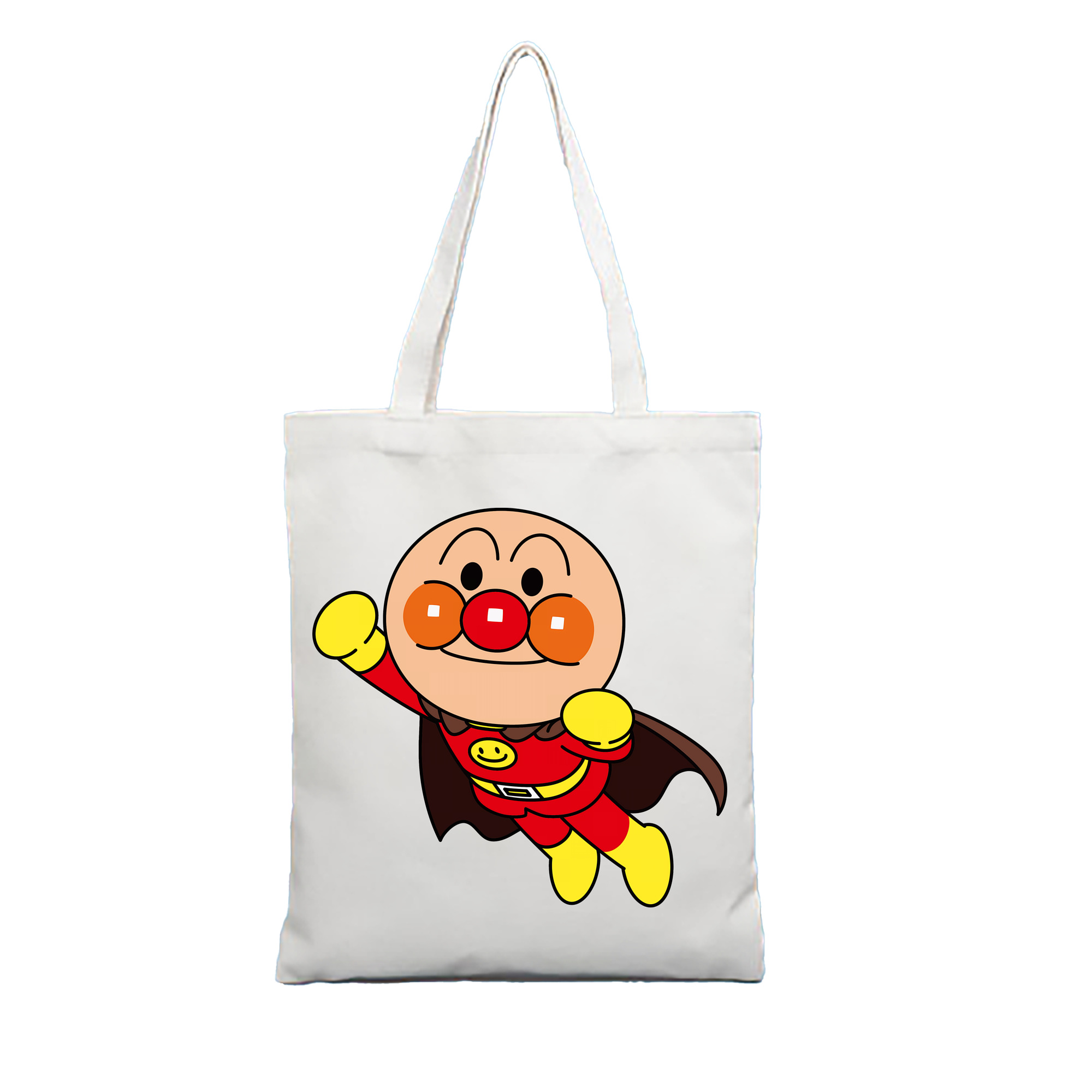 （画像用） アンパンマン Anpanman 縦型キャンバス生地手提げバッグ　トートバッグ