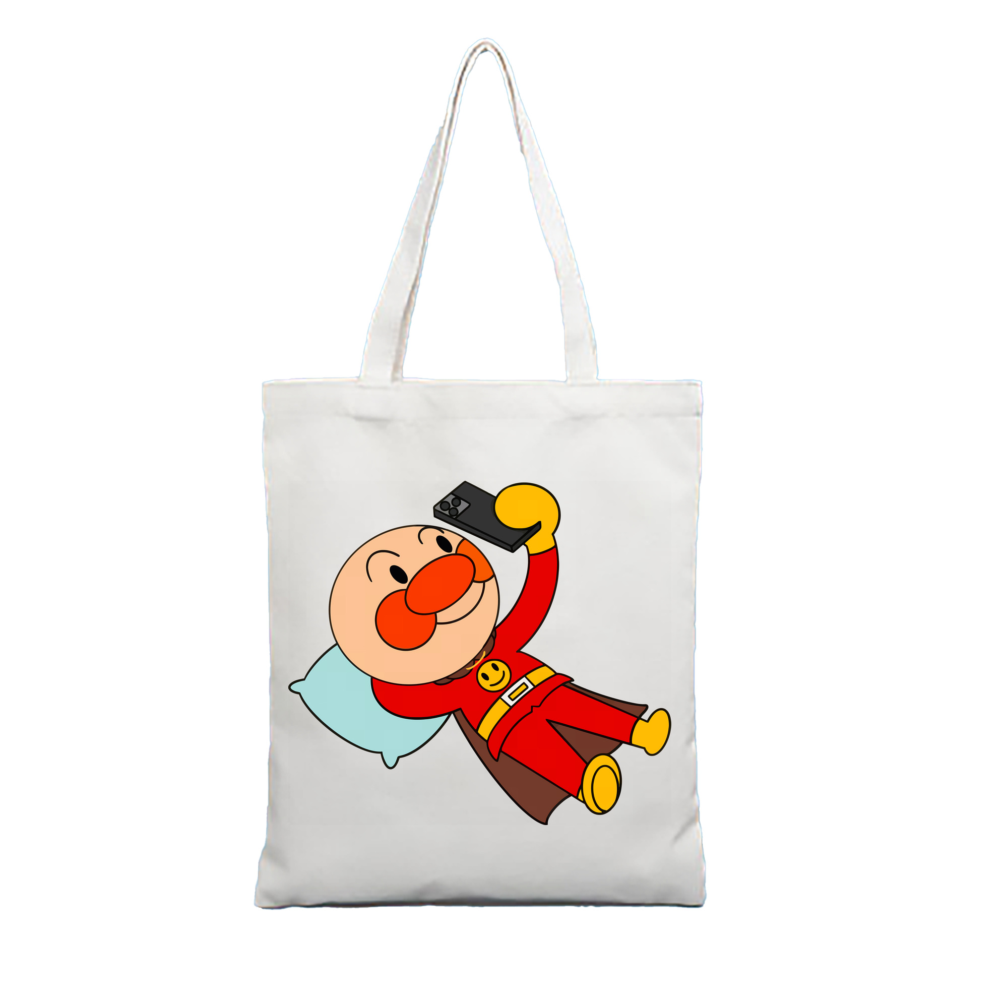 （画像用） アンパンマン Anpanman 縦型キャンバス生地手提げバッグ　トートバッグ