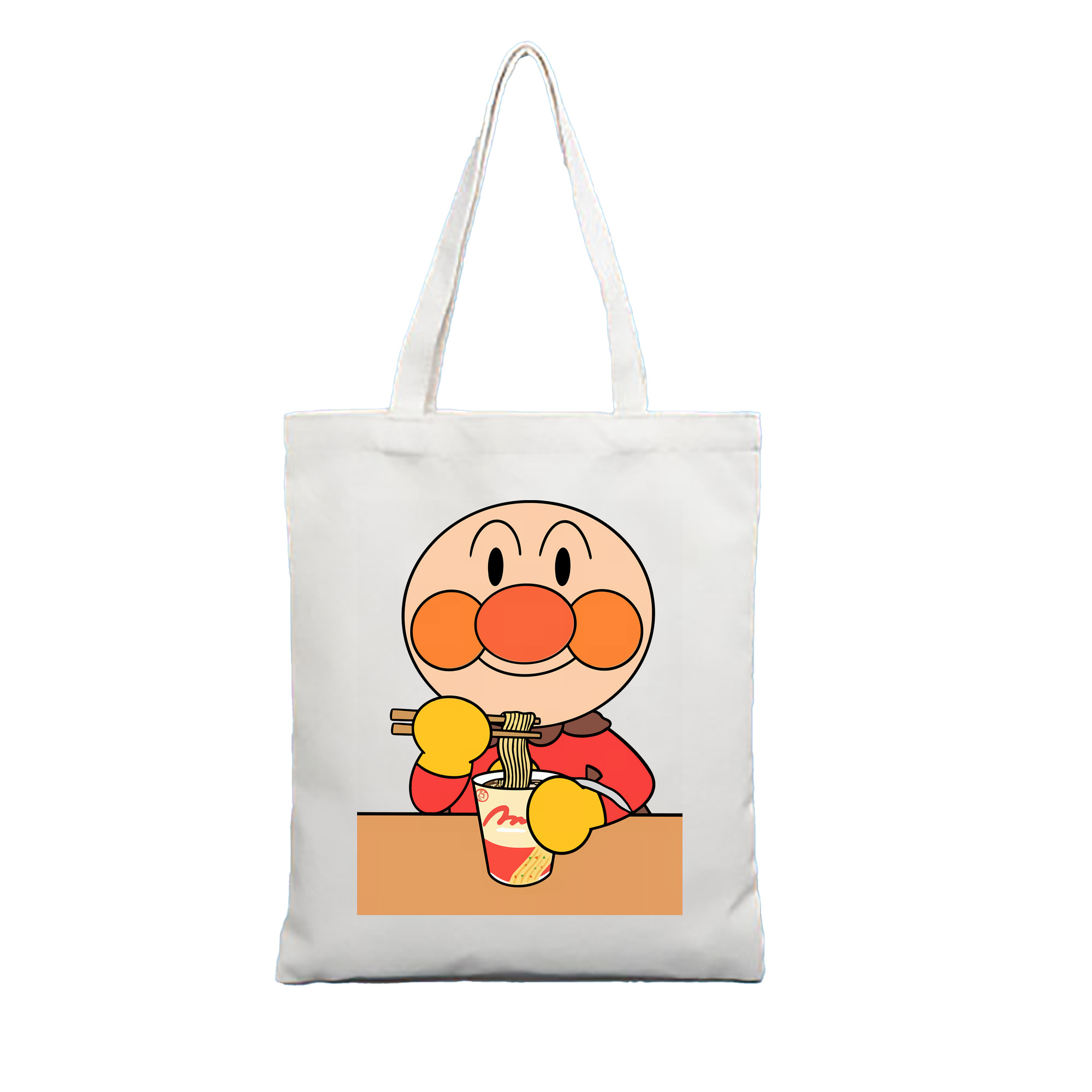 （画像用） アンパンマン Anpanman 縦型キャンバス生地手提げバッグ　トートバッグ