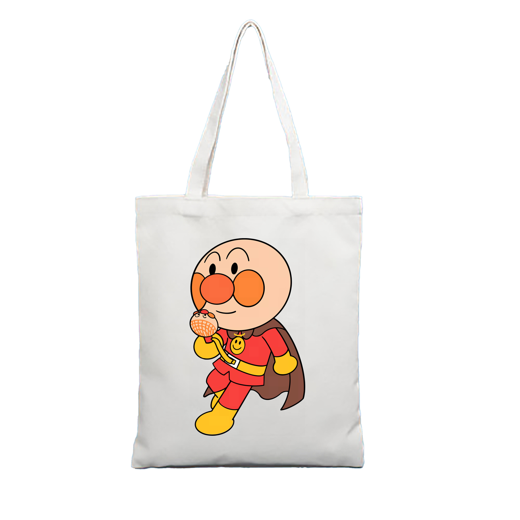 （画像用） アンパンマン Anpanman 縦型キャンバス生地手提げバッグ　トートバッグ