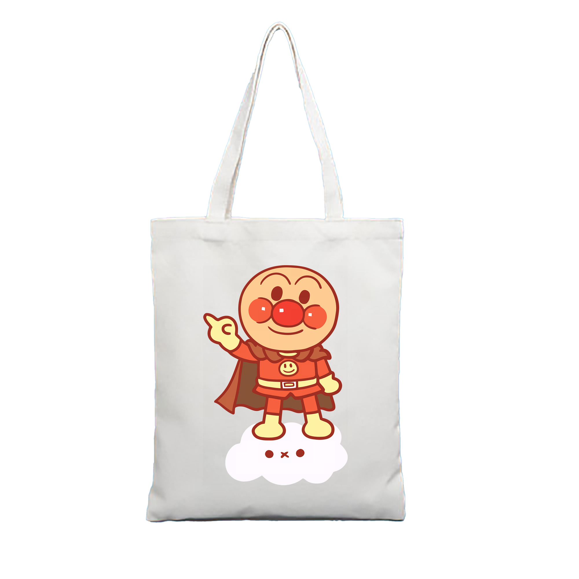 （画像用） アンパンマン Anpanman 縦型キャンバス生地手提げバッグ　トートバッグ