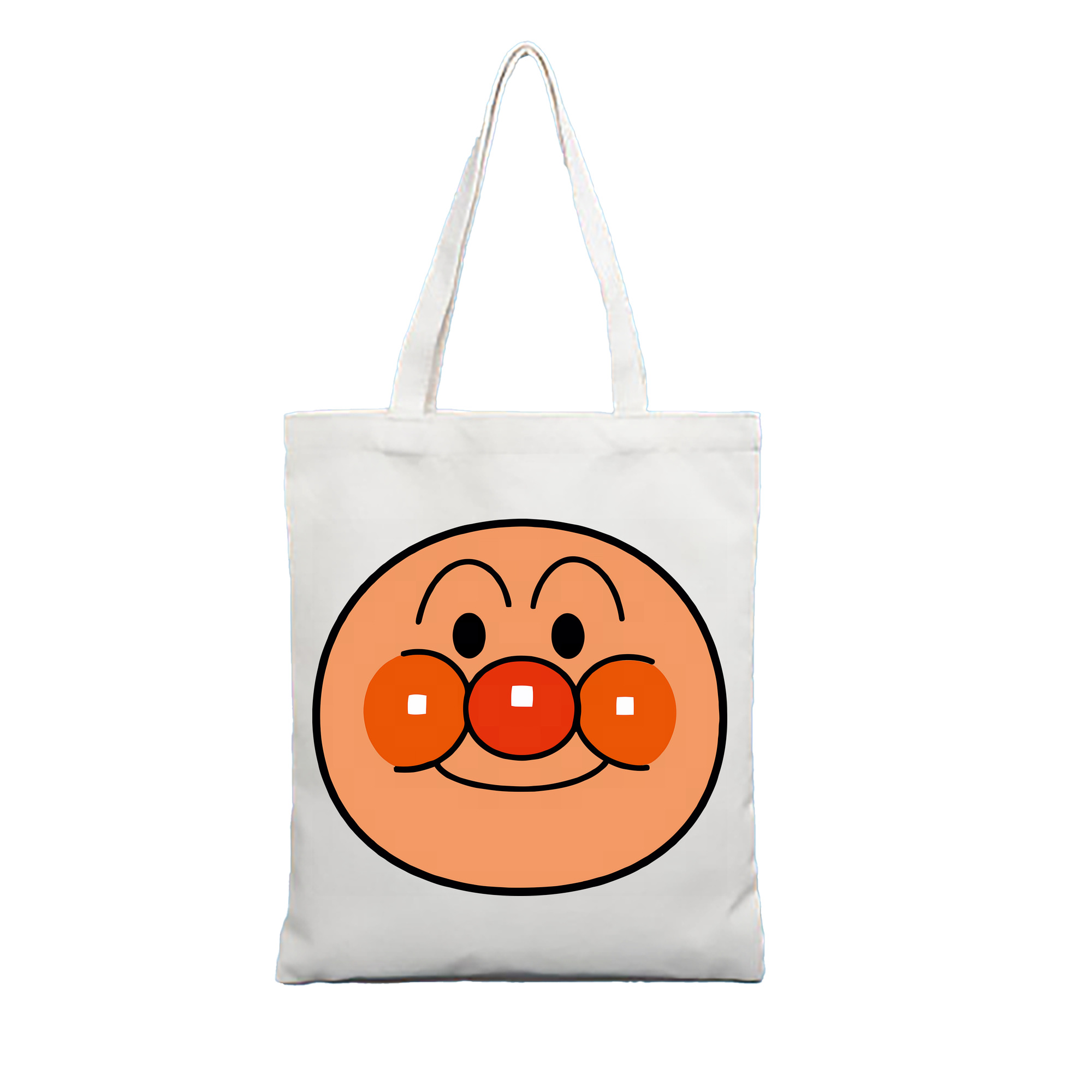 （画像用） アンパンマン Anpanman 縦型キャンバス生地手提げバッグ　トートバッグ