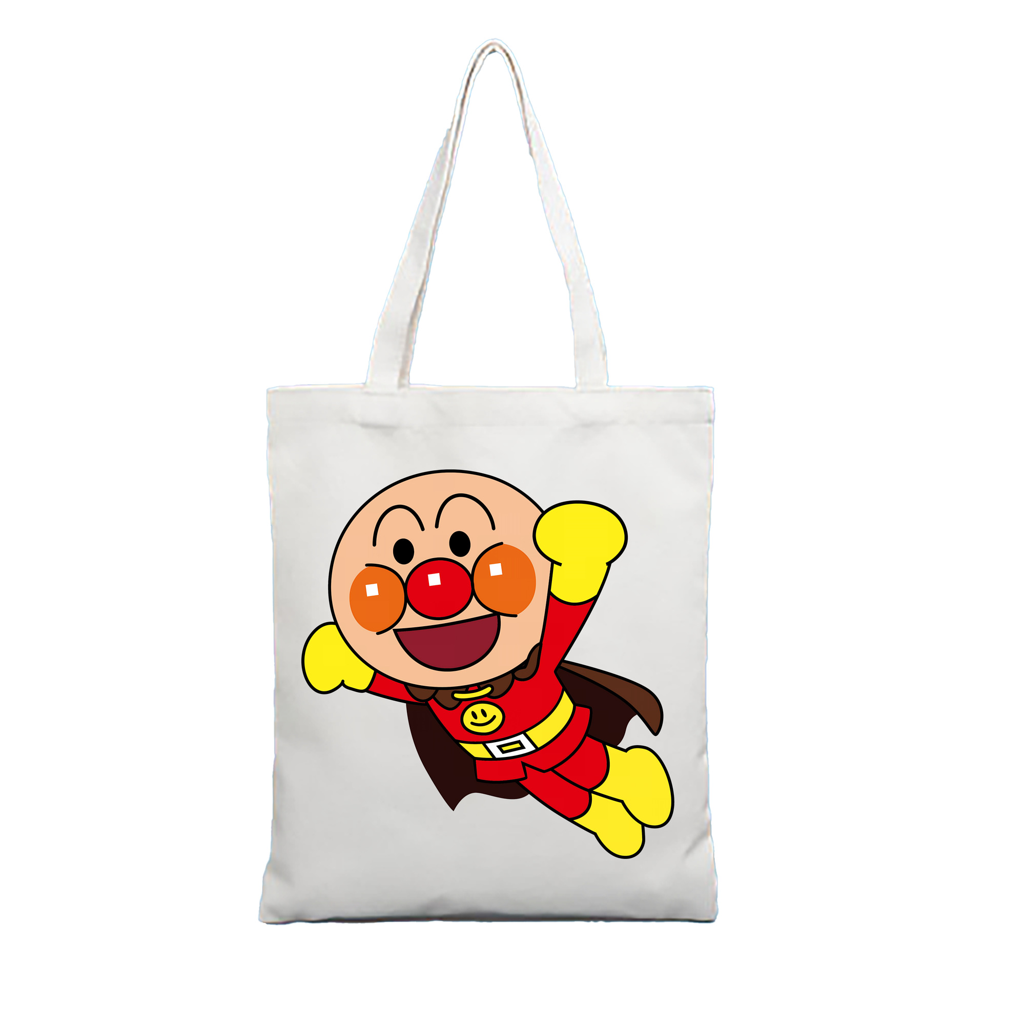 （画像用） アンパンマン Anpanman 縦型キャンバス生地手提げバッグ　トートバッグ