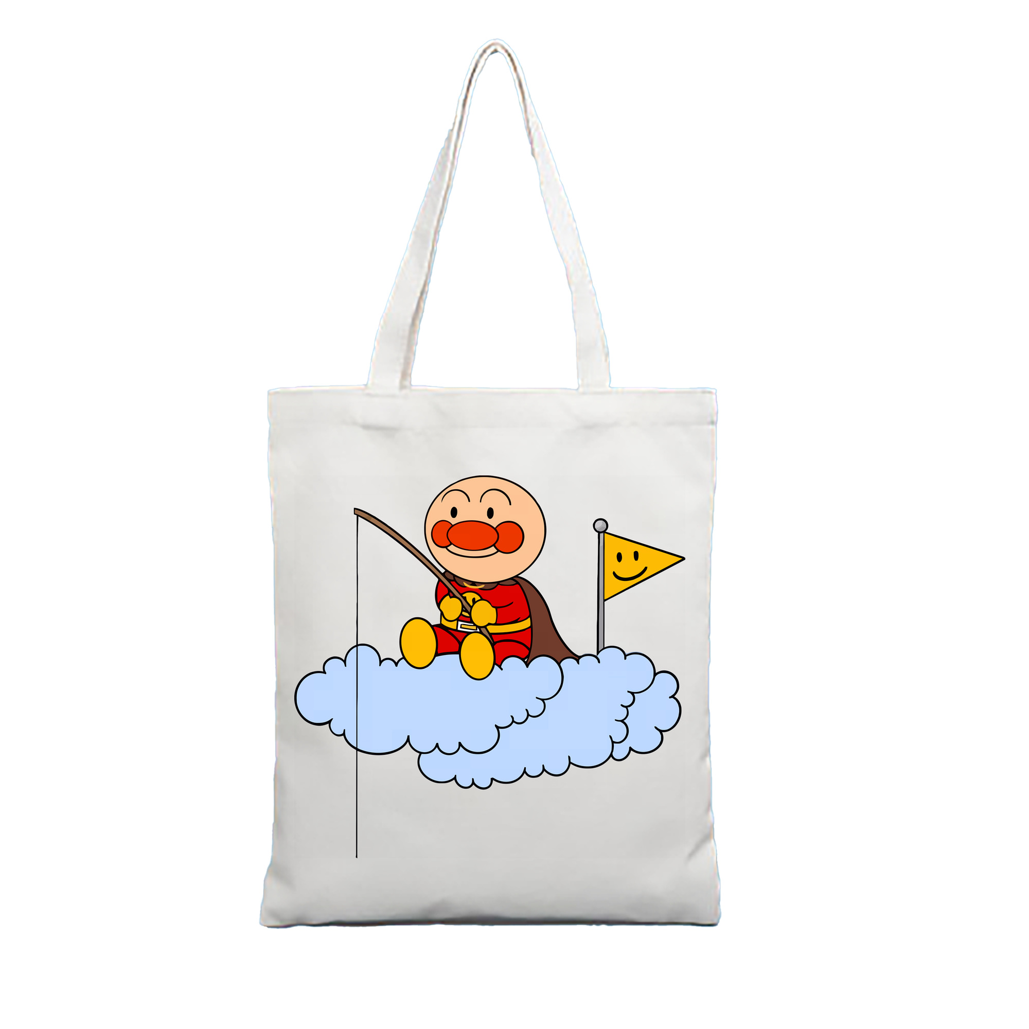 （画像用） アンパンマン Anpanman 縦型キャンバス生地手提げバッグ　トートバッグ