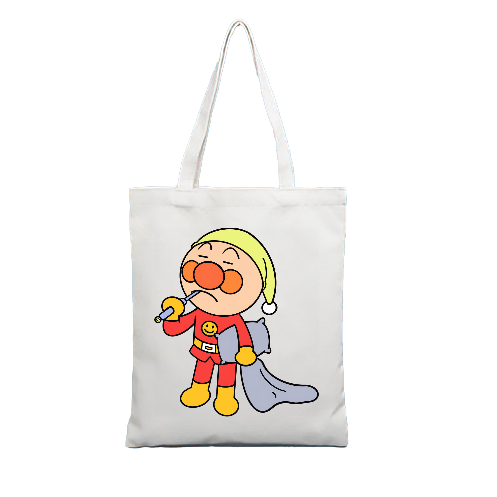 （画像用） アンパンマン Anpanman 縦型キャンバス生地手提げバッグ　トートバッグ